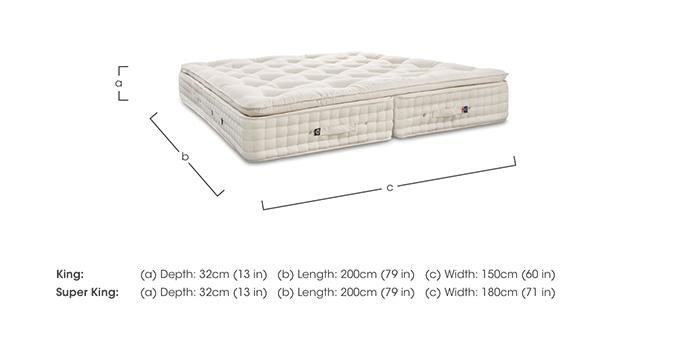 Bespoke Pearl Zip and Link Pillowtop Mattress in  on Furniture Village