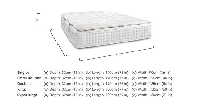 Bespoke Sapphire Mattress with Detachable Topper in  on Furniture Village