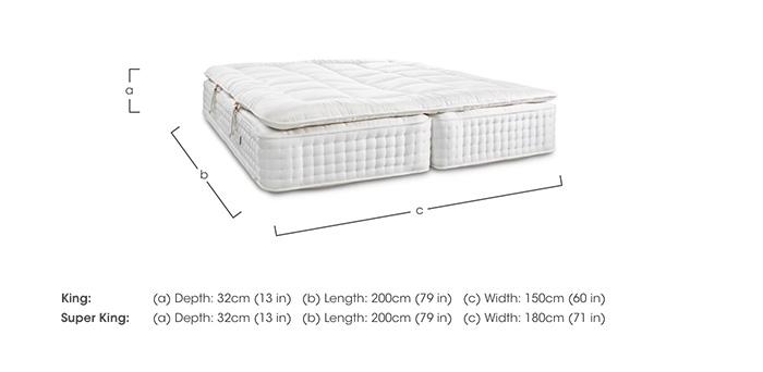 Bespoke Sapphire Zip and Link Mattress with Detachable Topper in  on Furniture Village