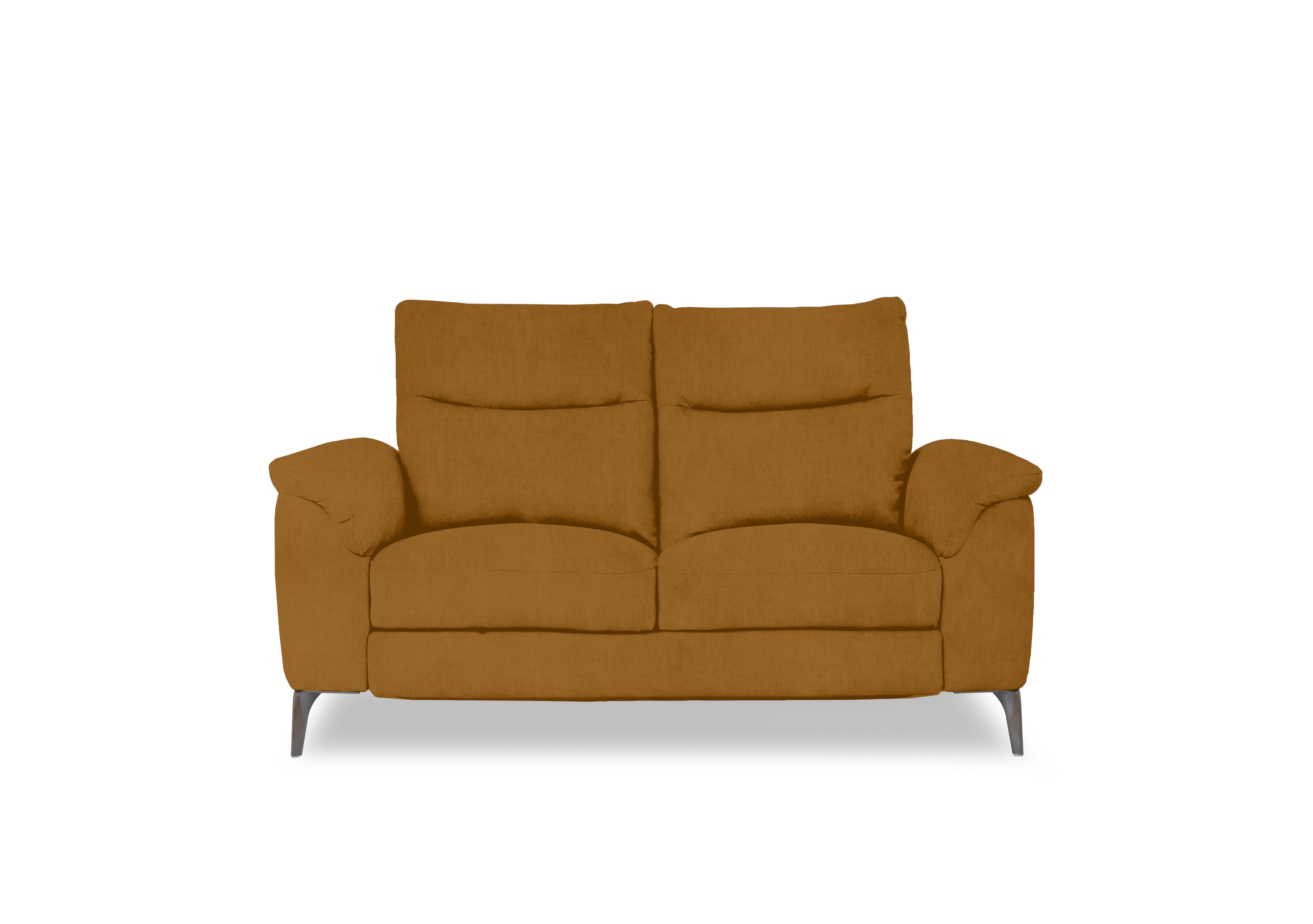Morgan Fabric 2 Seater Sofa in Opulence Saffron 51009 on Furniture Village