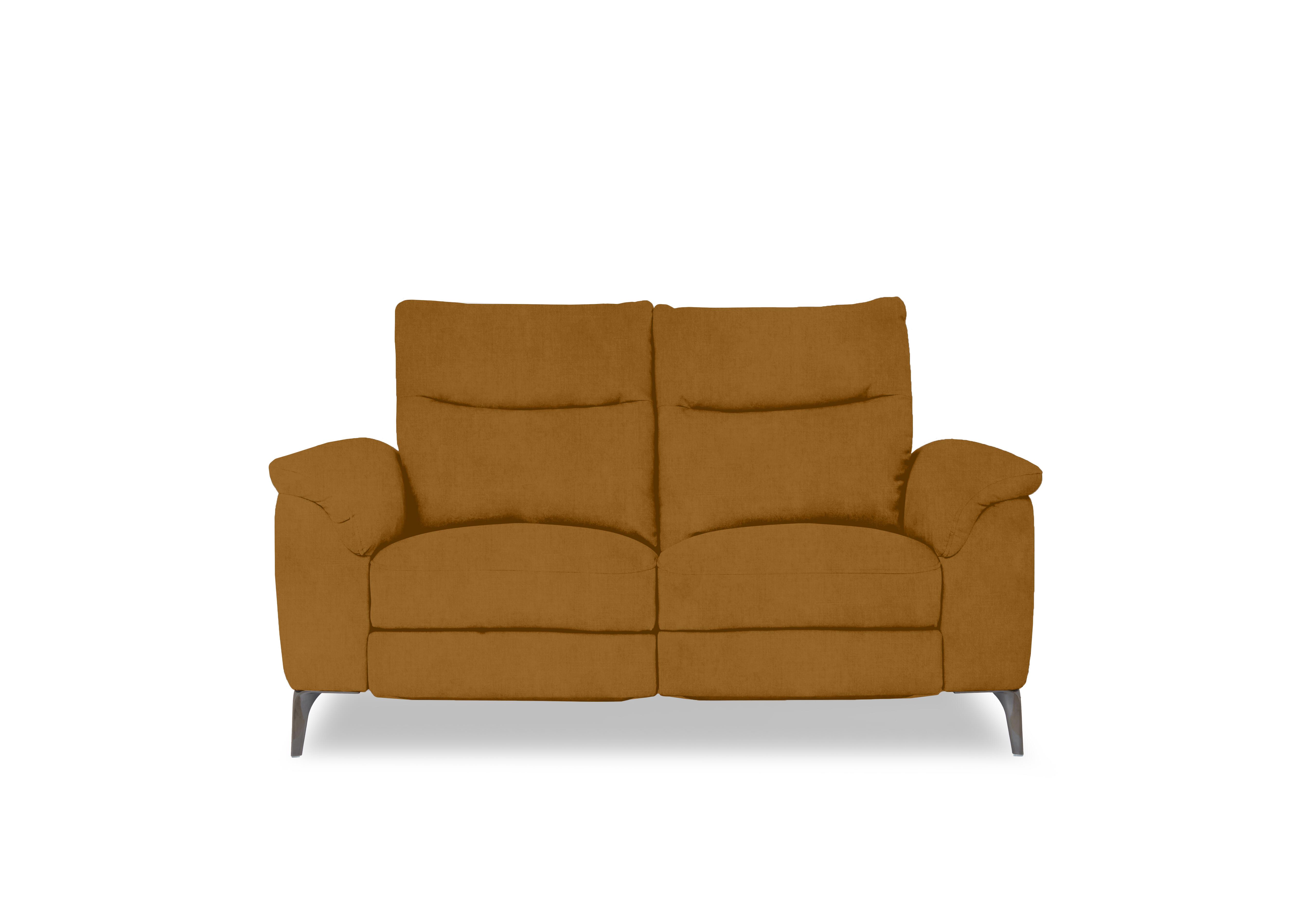 Morgan Fabric 2 Seater Sofa in Opulence Saffron 51009 on Furniture Village