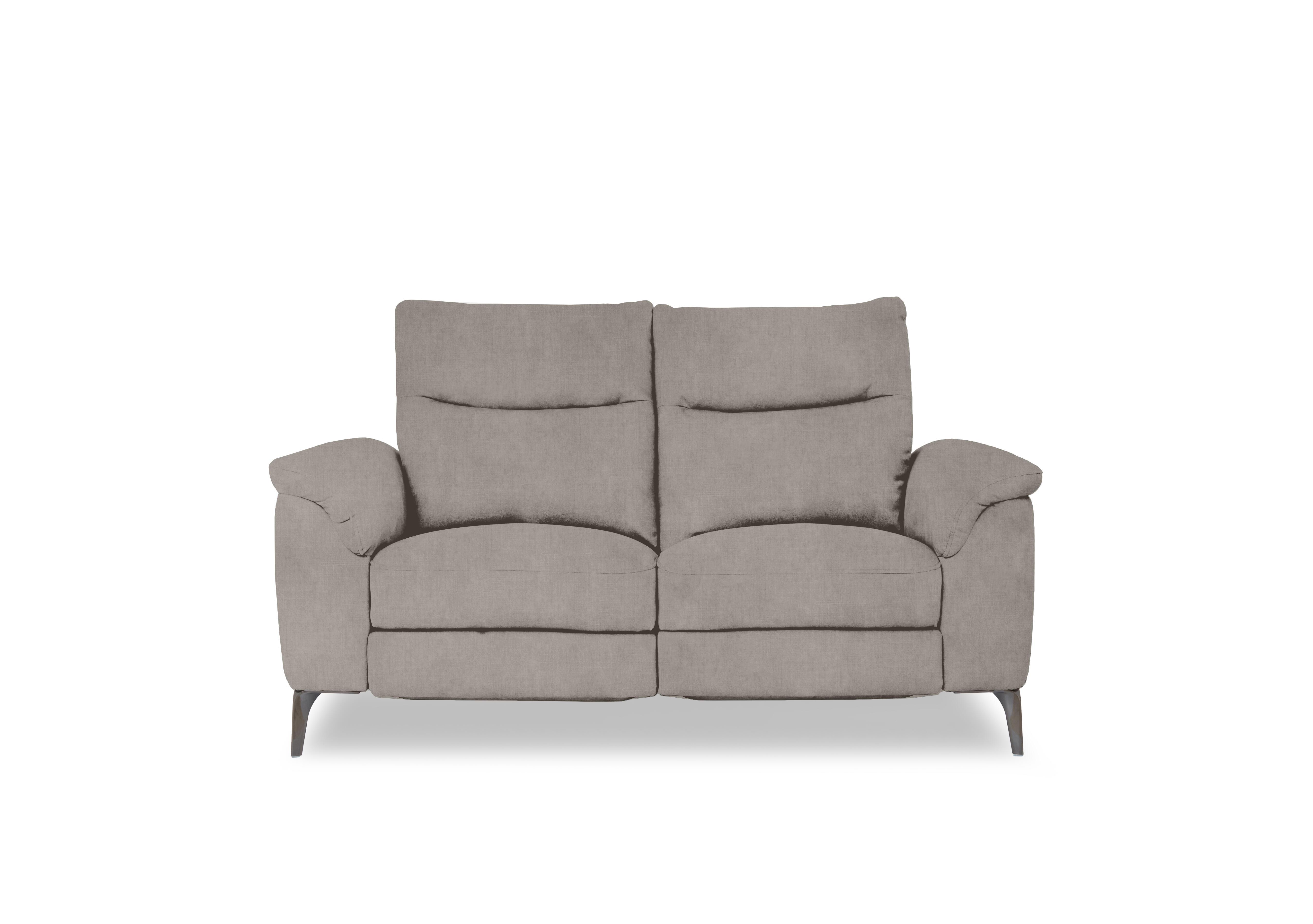 Morgan Fabric 2 Seater Sofa in Opulence Silver 51007 on Furniture Village