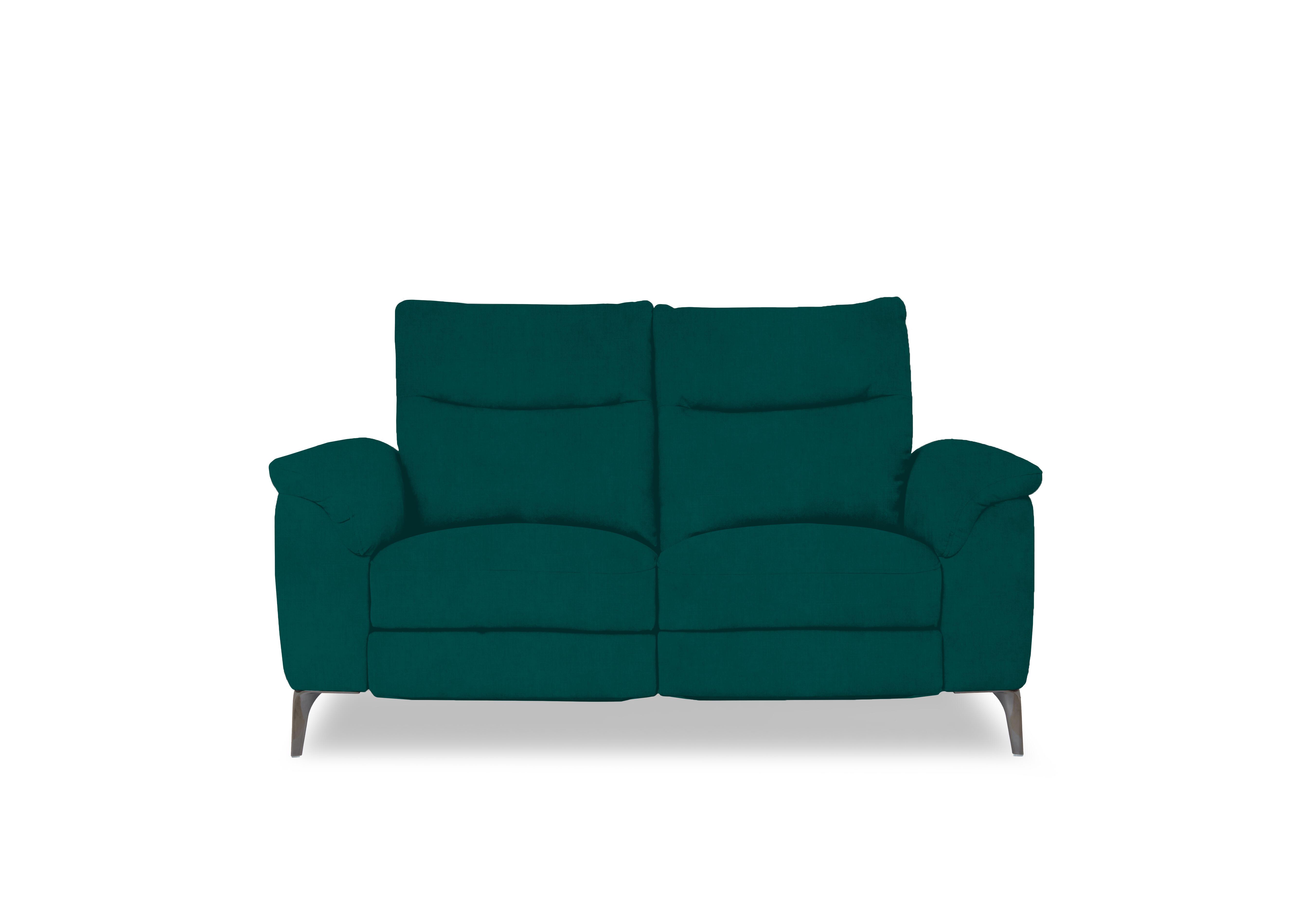 Morgan Fabric 2 Seater Sofa in Opulence Teal 51003 on Furniture Village