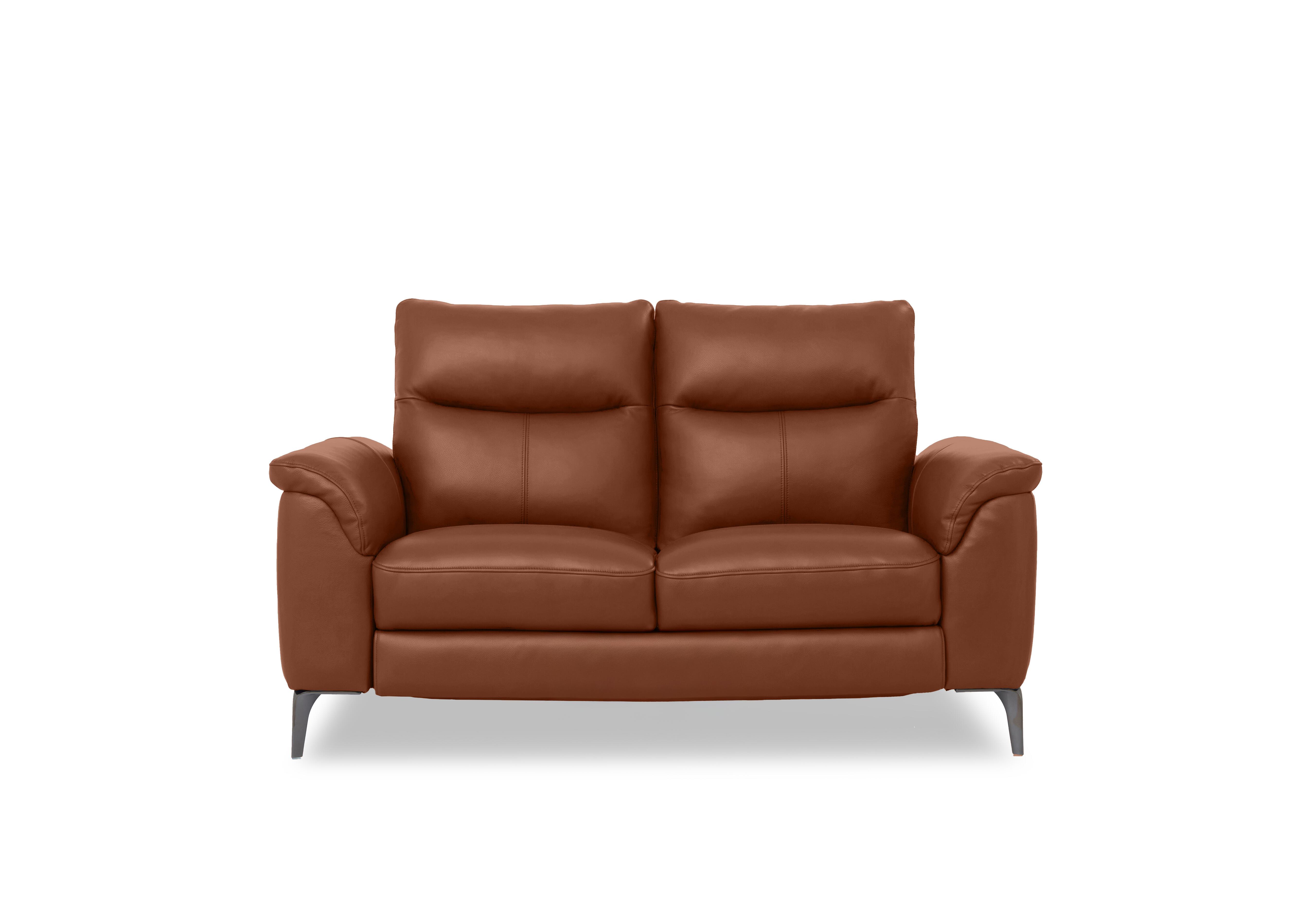 Morgan Leather 2 Seater Sofa in Montana Butterscotch Cat-60/07 on Furniture Village