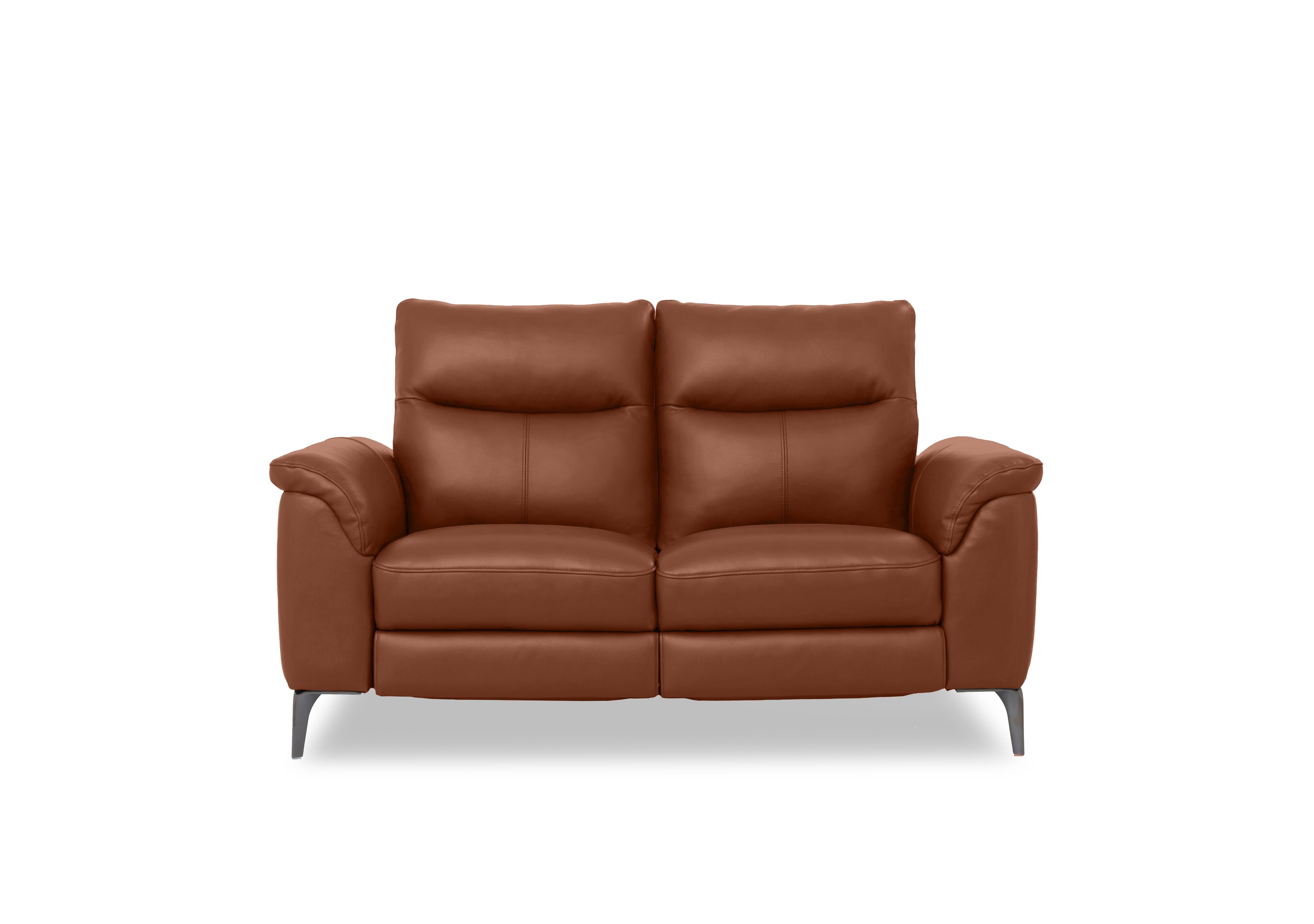 Morgan Leather 2 Seater Sofa in Montana Butterscotch Cat-60/07 on Furniture Village