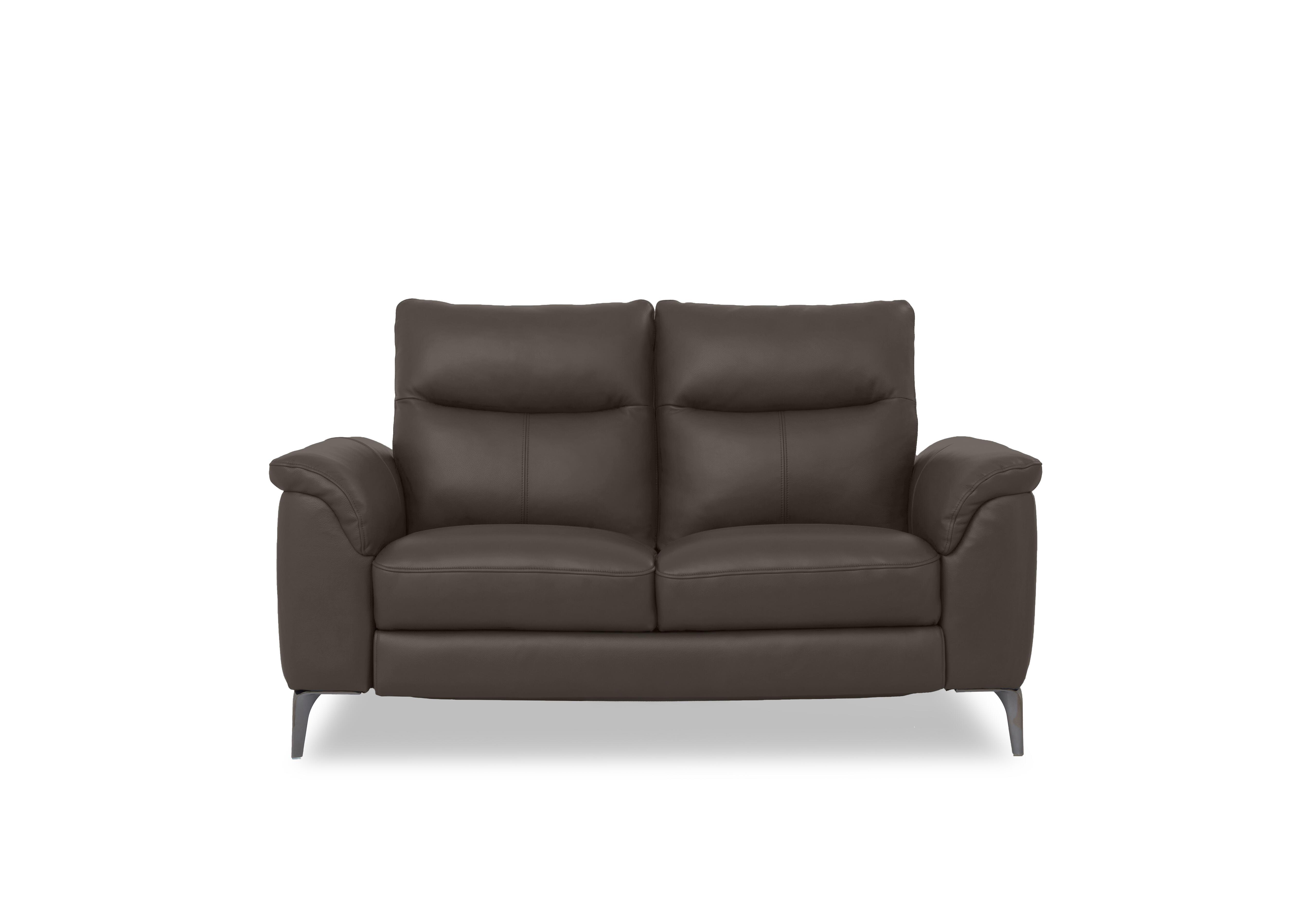 Morgan Leather 2 Seater Sofa in Montana Storm Cat-60/21 on Furniture Village