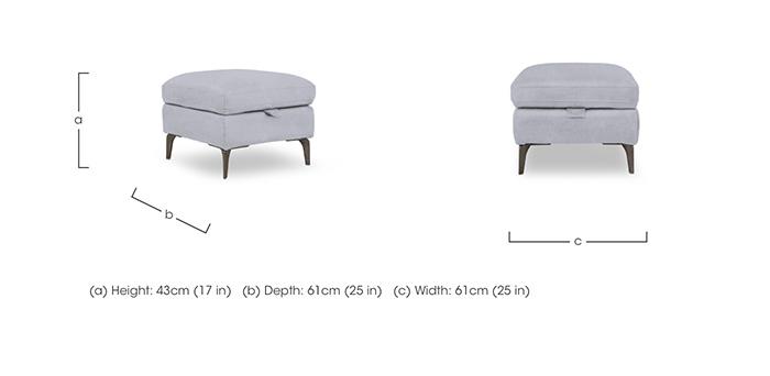 Morgan Fabric Storage Footstool in  on Furniture Village