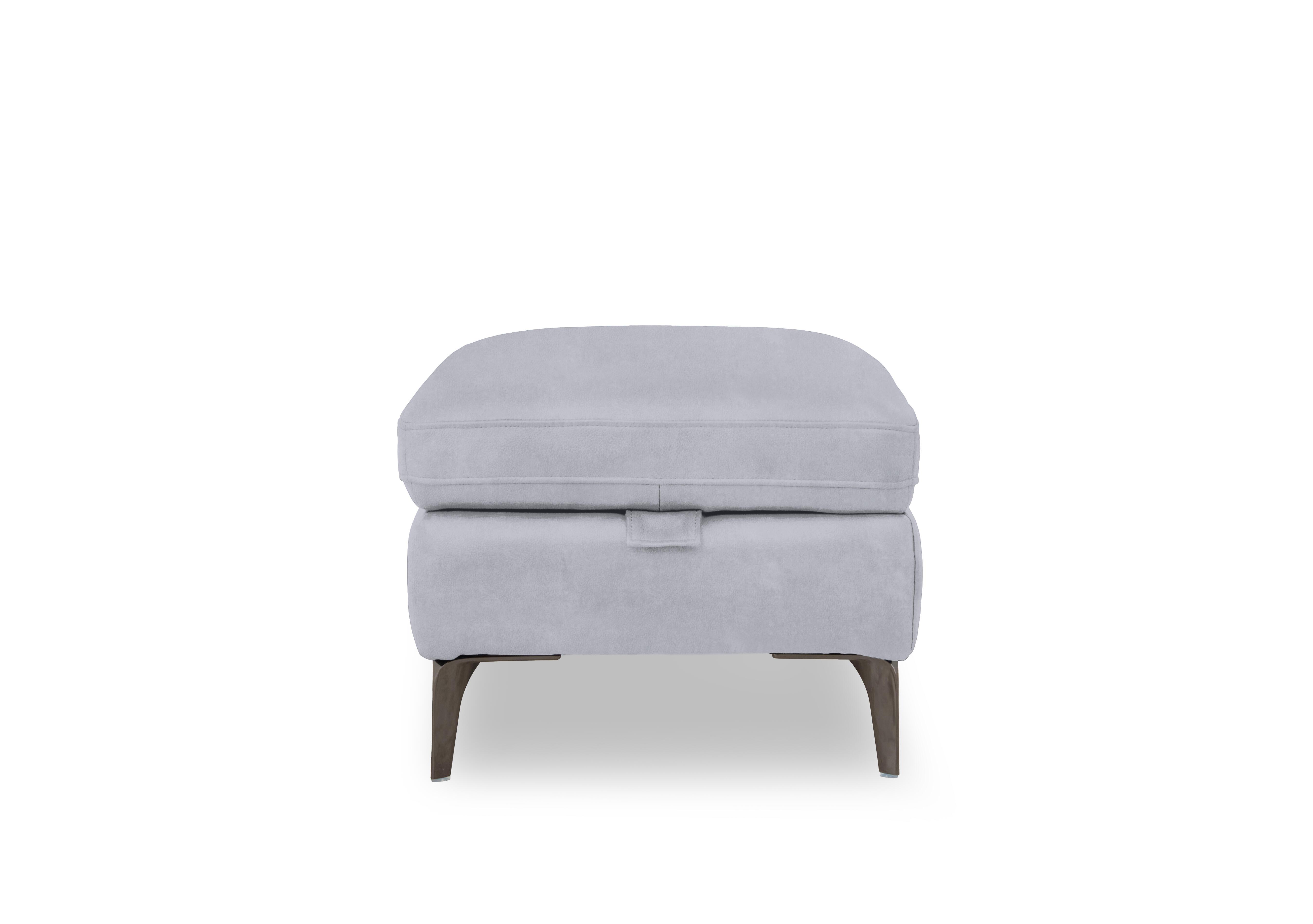Morgan Fabric Storage Footstool in Dexter Smoke 43516 on Furniture Village
