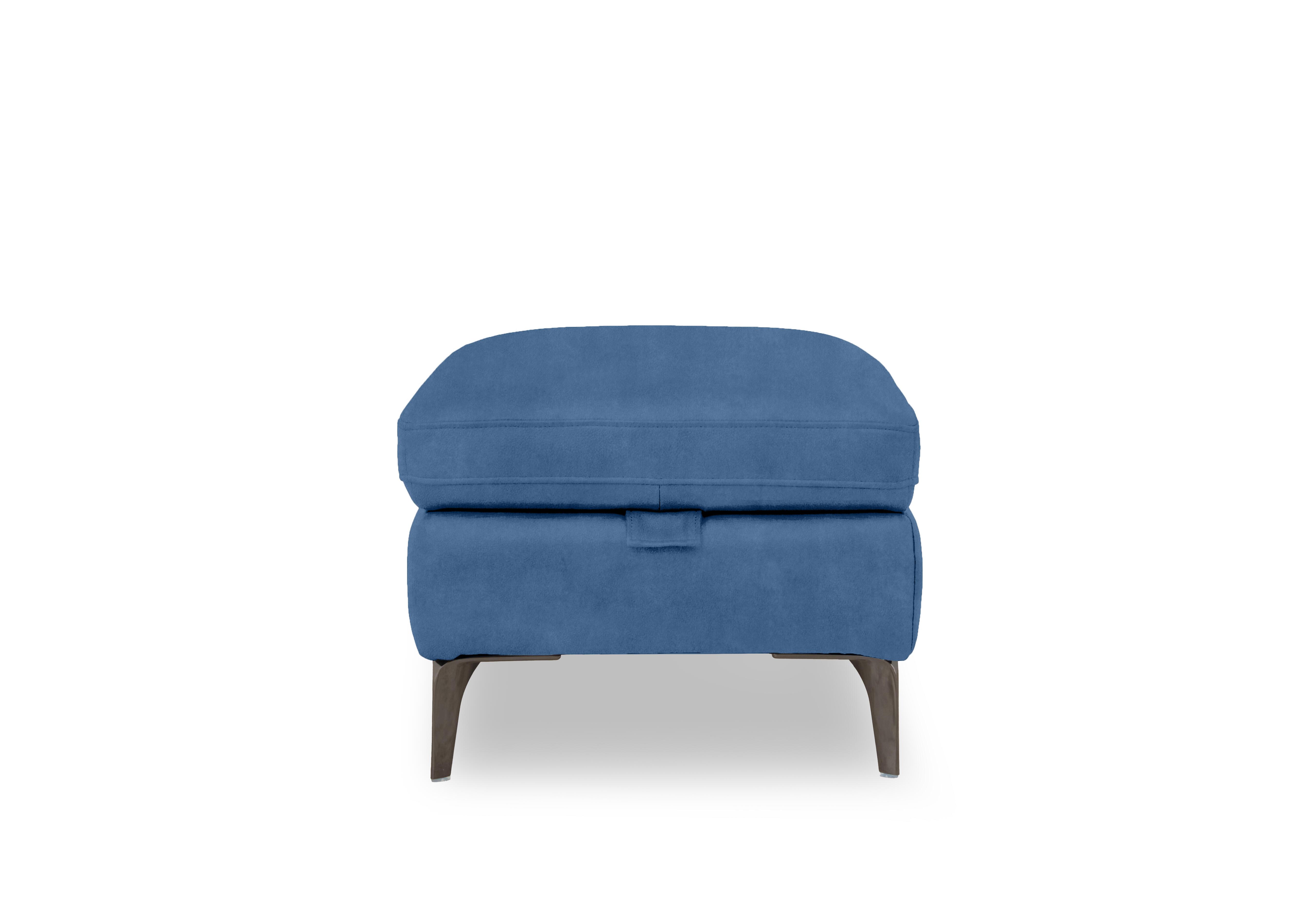 Morgan Fabric Storage Footstool in Dexter Wave 43525 on Furniture Village