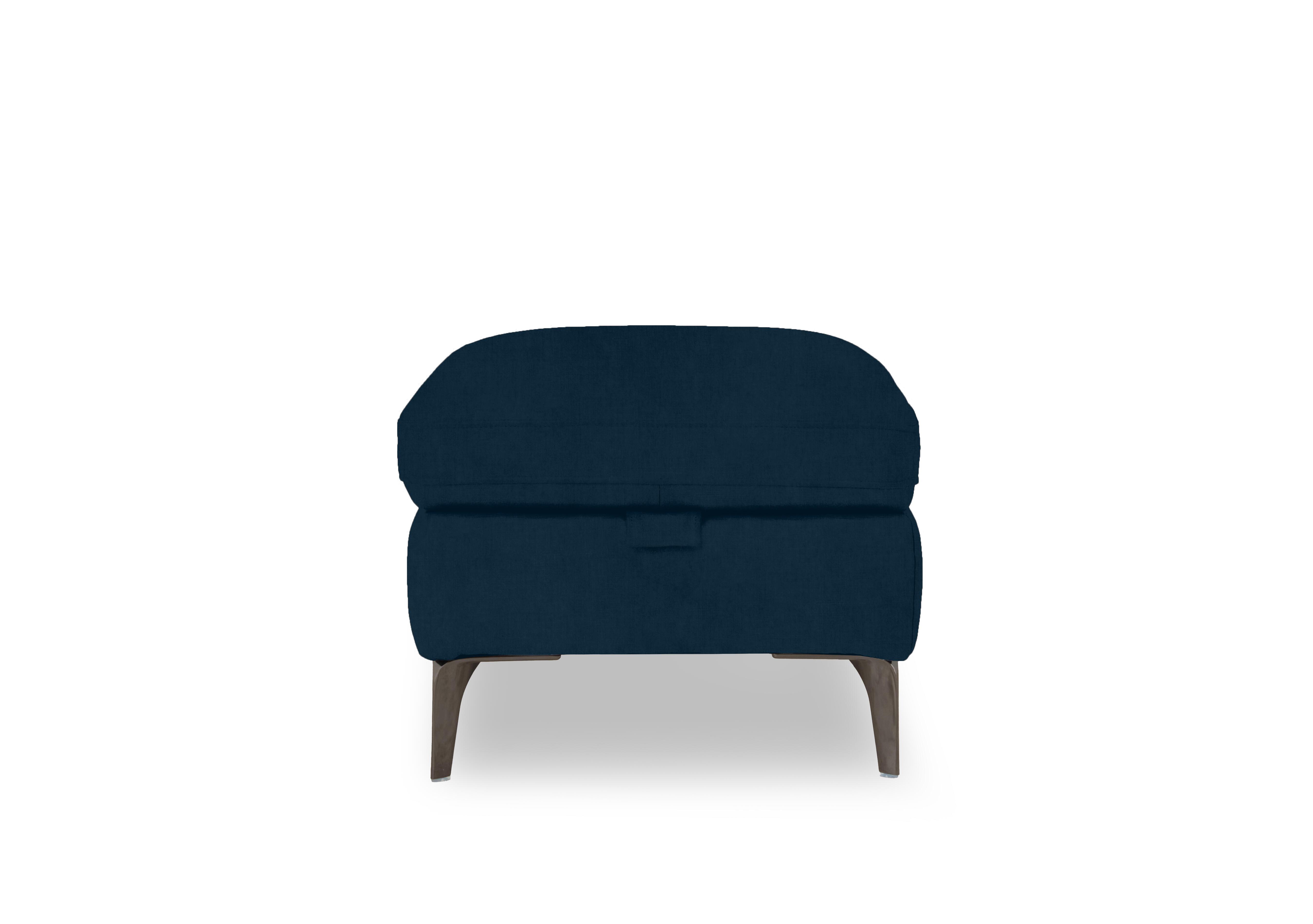 Morgan Fabric Storage Footstool in Opulence Royal 50495 on Furniture Village