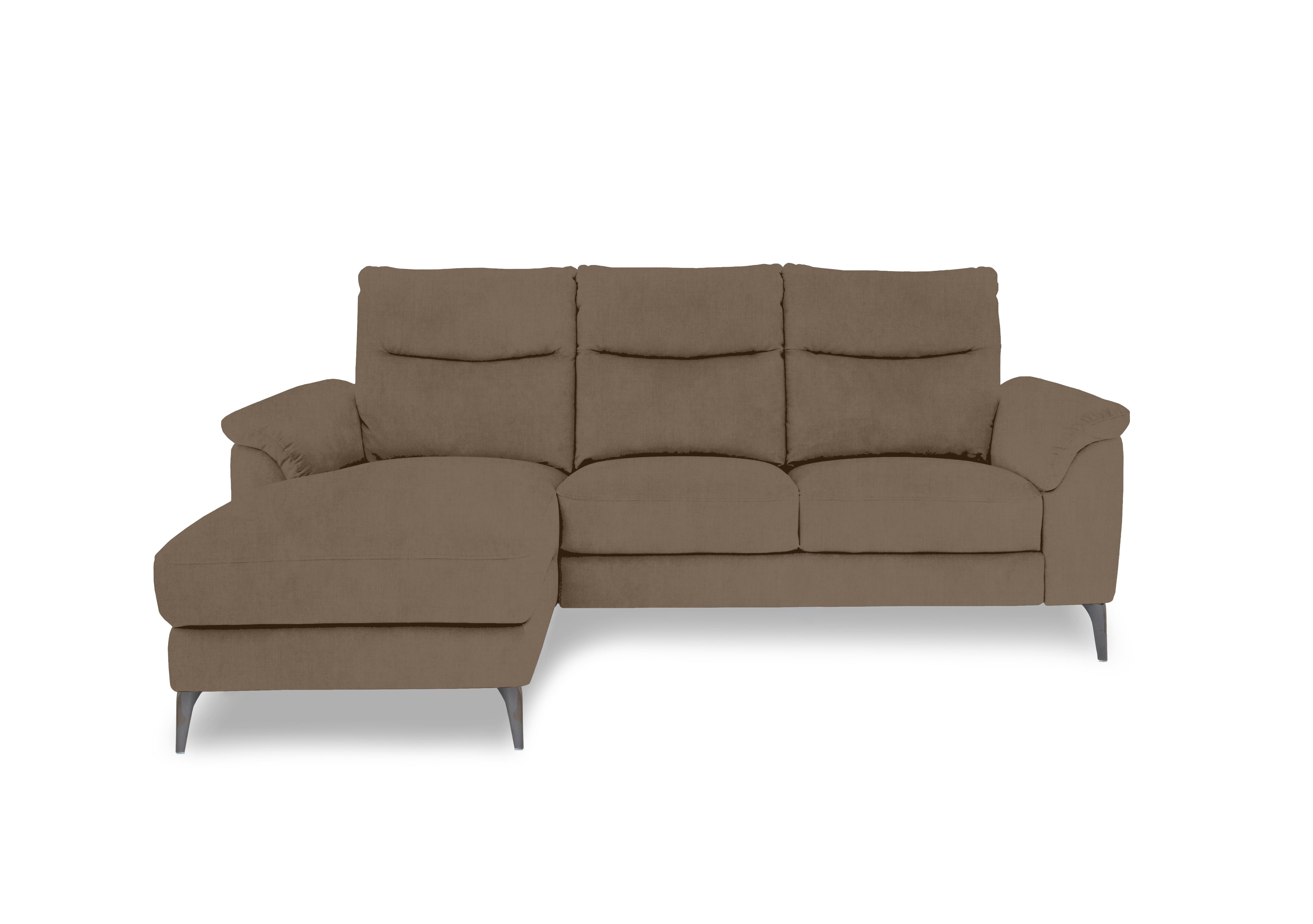 Morgan Fabric 3 Seater Sofa with Chaise End in Opulence Cedar 51014 on Furniture Village