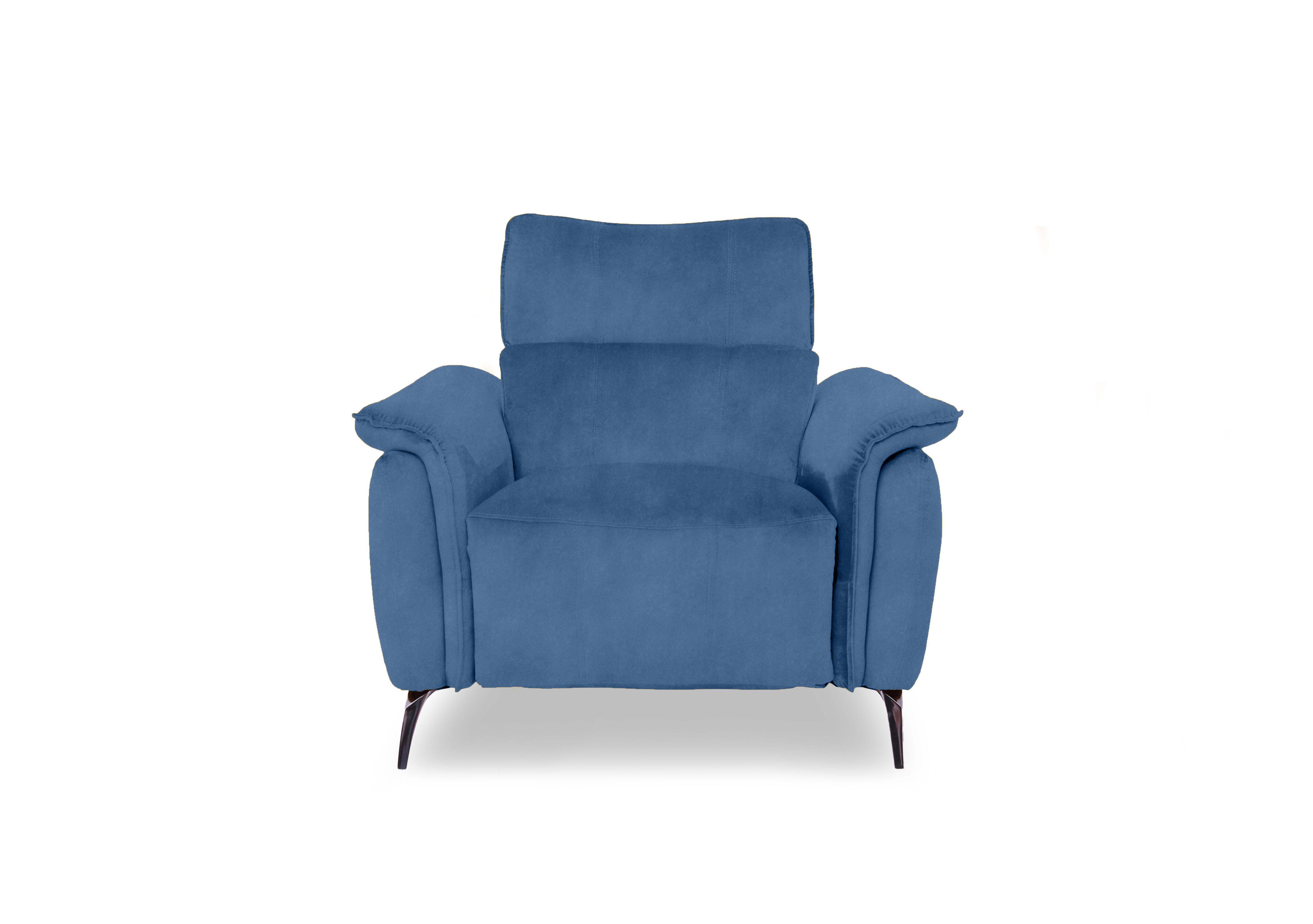 Jude Fabric Power Recliner Chair with Power Headrest, Power Lumbar and Heated Seat in Dexter Wave 43525 on Furniture Village