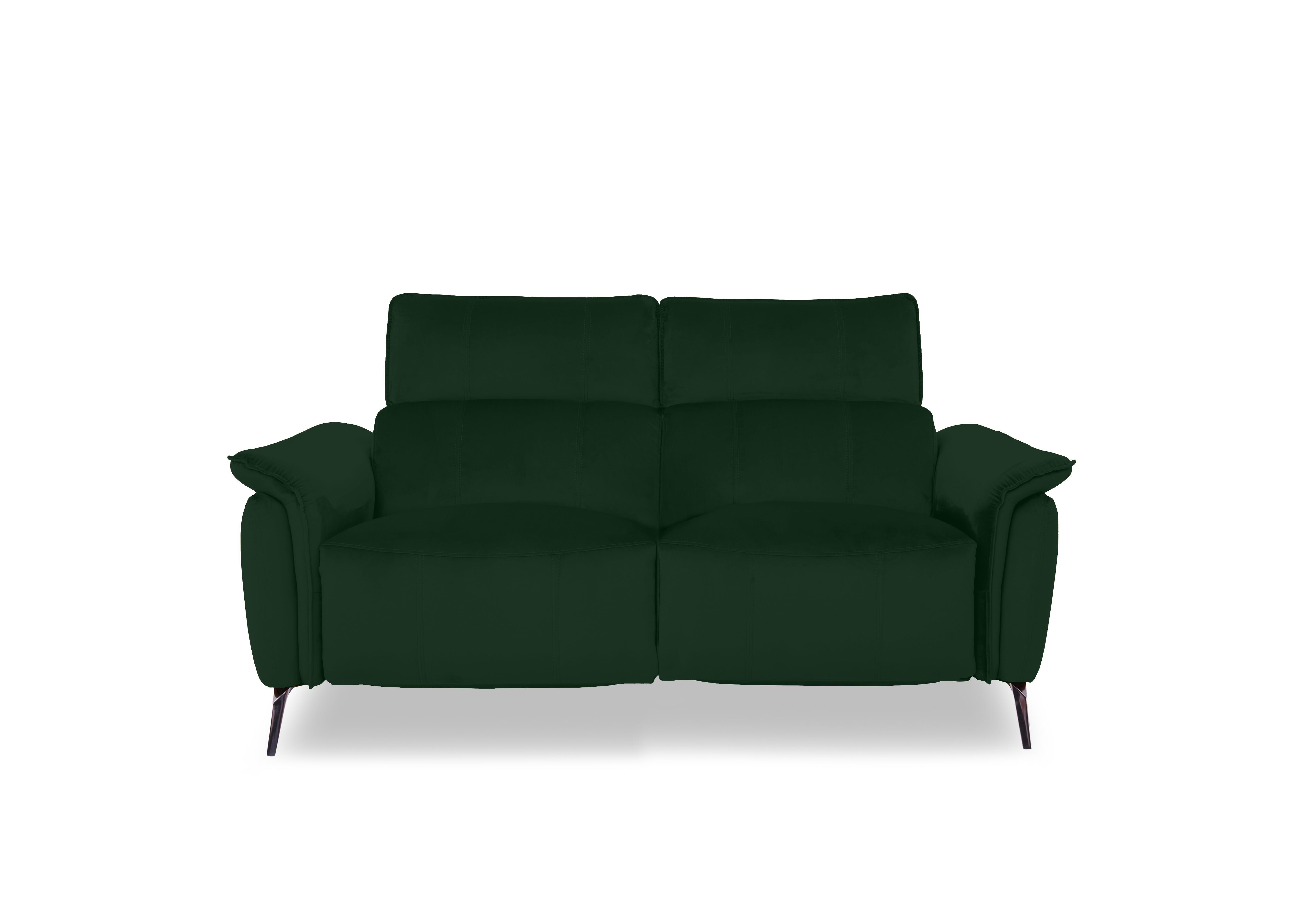 Jude Fabric 2 Seater Power Recliner Sofa with Power Headrests, Power Lumbar and Heated Seats in Opulence Bottle Green 51011 on Furniture Village