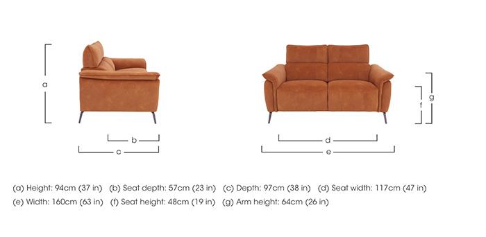 Jude Fabric 2 Seater Sofa in  on Furniture Village