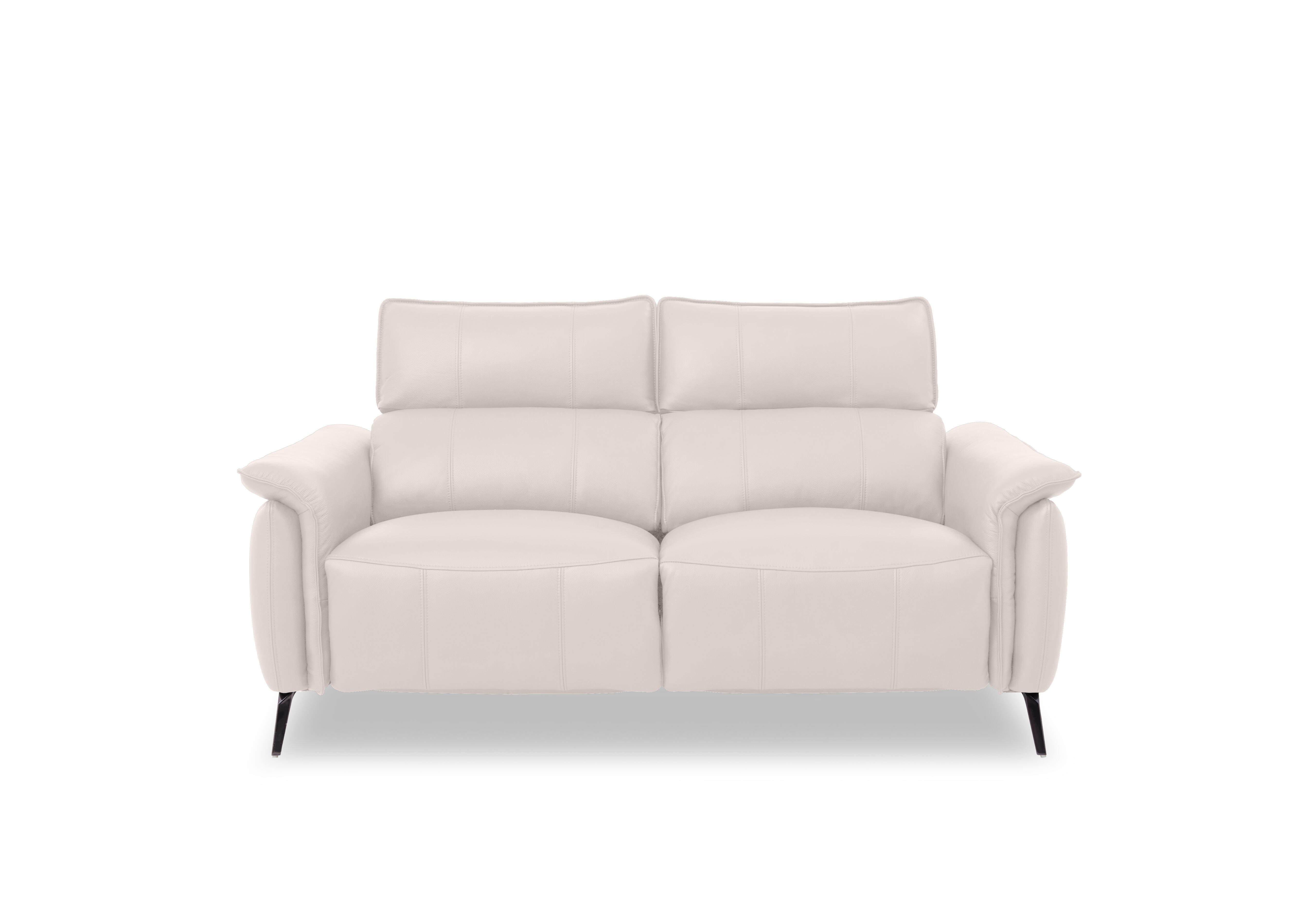 Jude Leather 2 Seater Power Recliner Sofa with Power Headrests and Power Lumbar in Oslo Cotton Cat-40/13 on Furniture Village