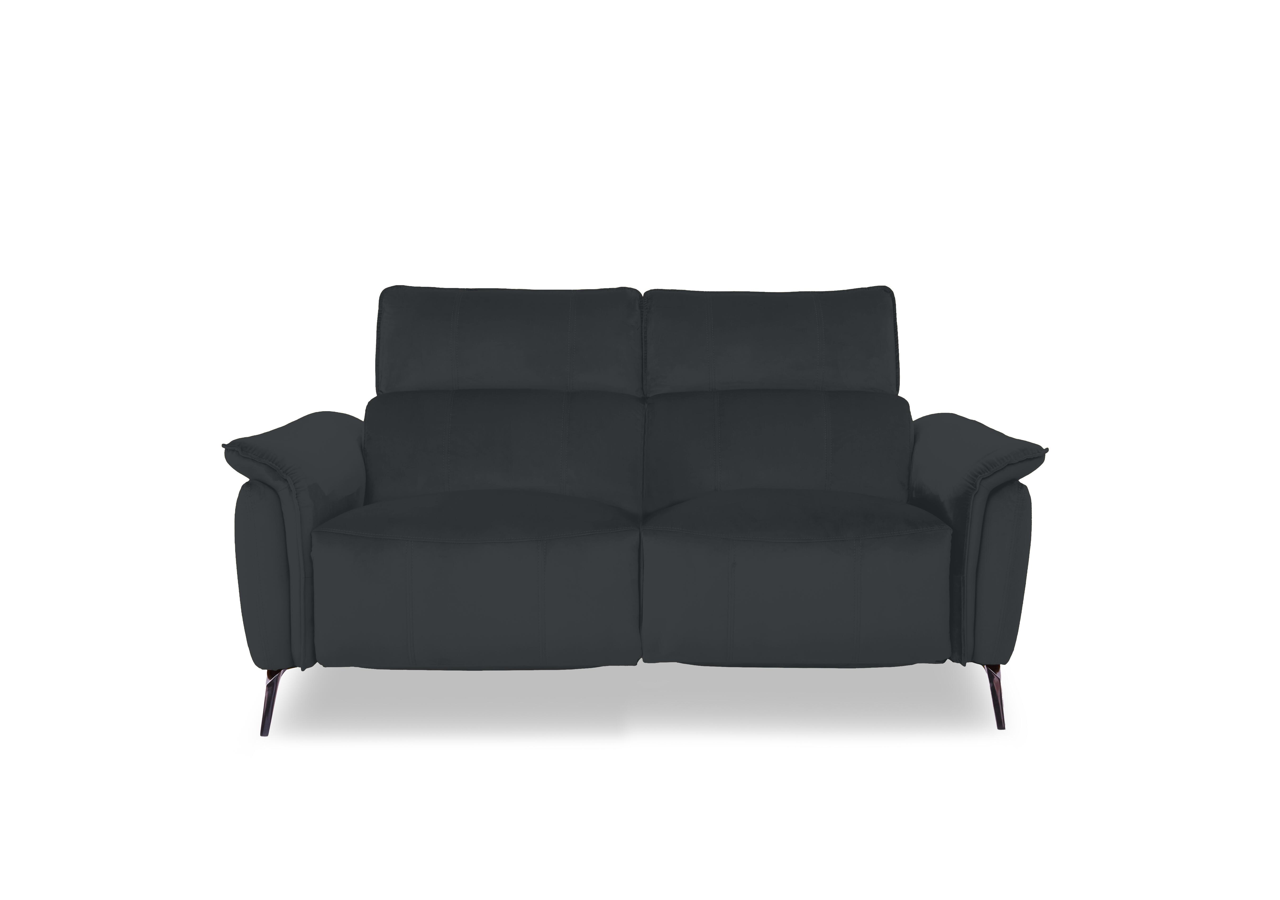 Jude Fabric 2 Seater Power Recliner Sofa with Power Headrests in Opulence Charcoal 51002 on Furniture Village