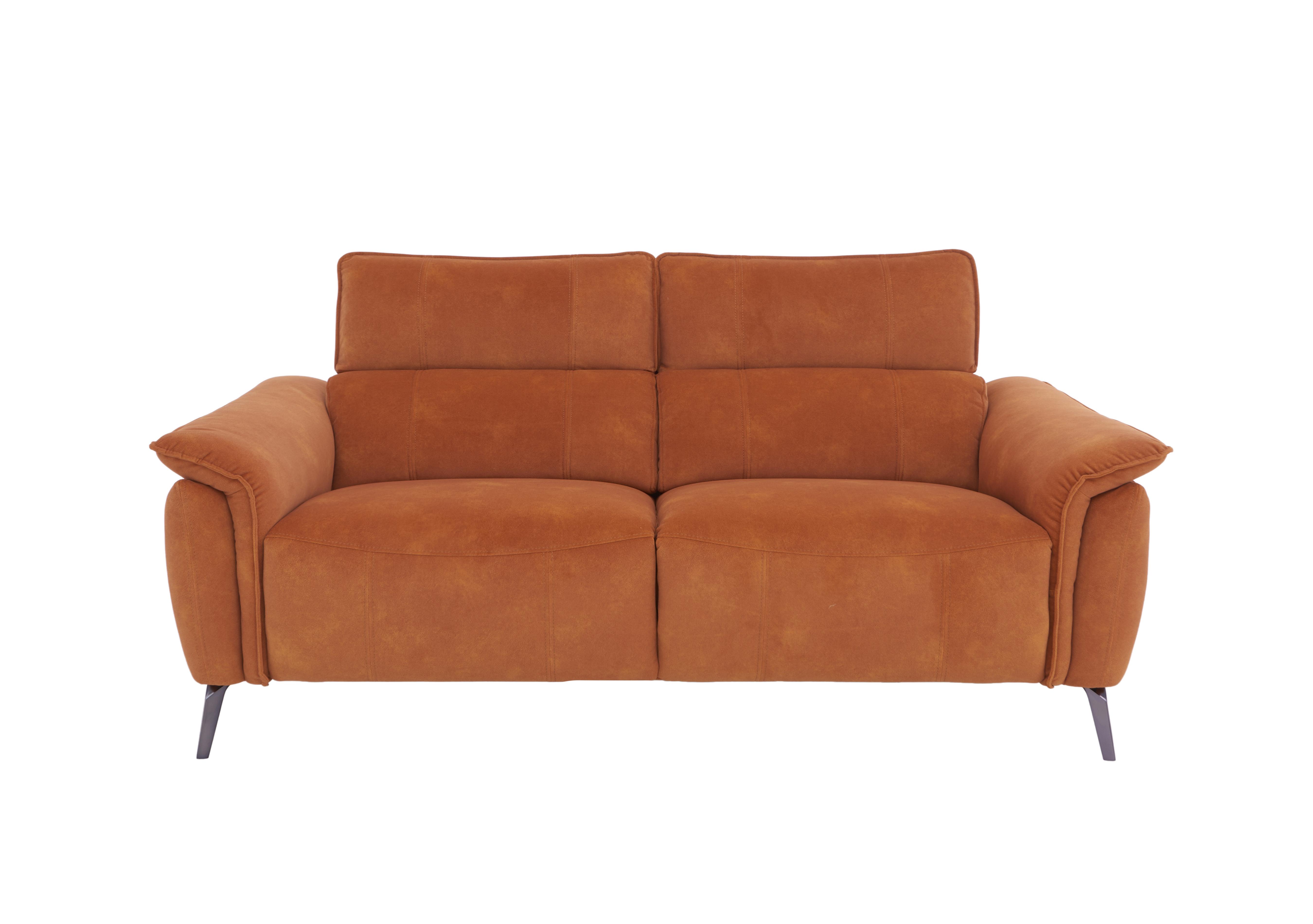 Jude Fabric 3 Seater Sofa in Dexter Pumpkin 43509 on Furniture Village