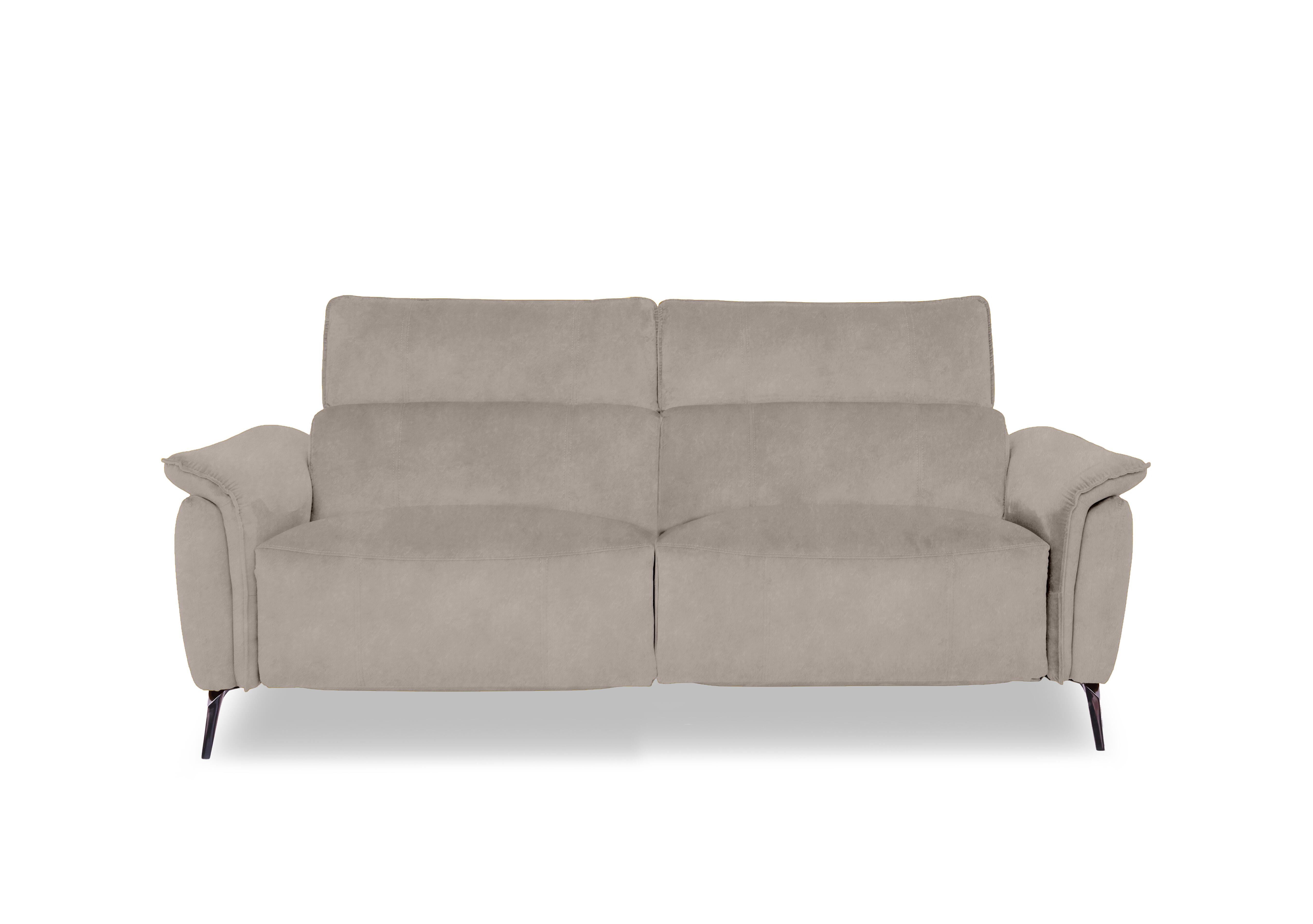 Jude Fabric 3 Seater Power Recliner Sofa with Power Headrests and Power Lumbar in Dexter Ivory 43501 on Furniture Village