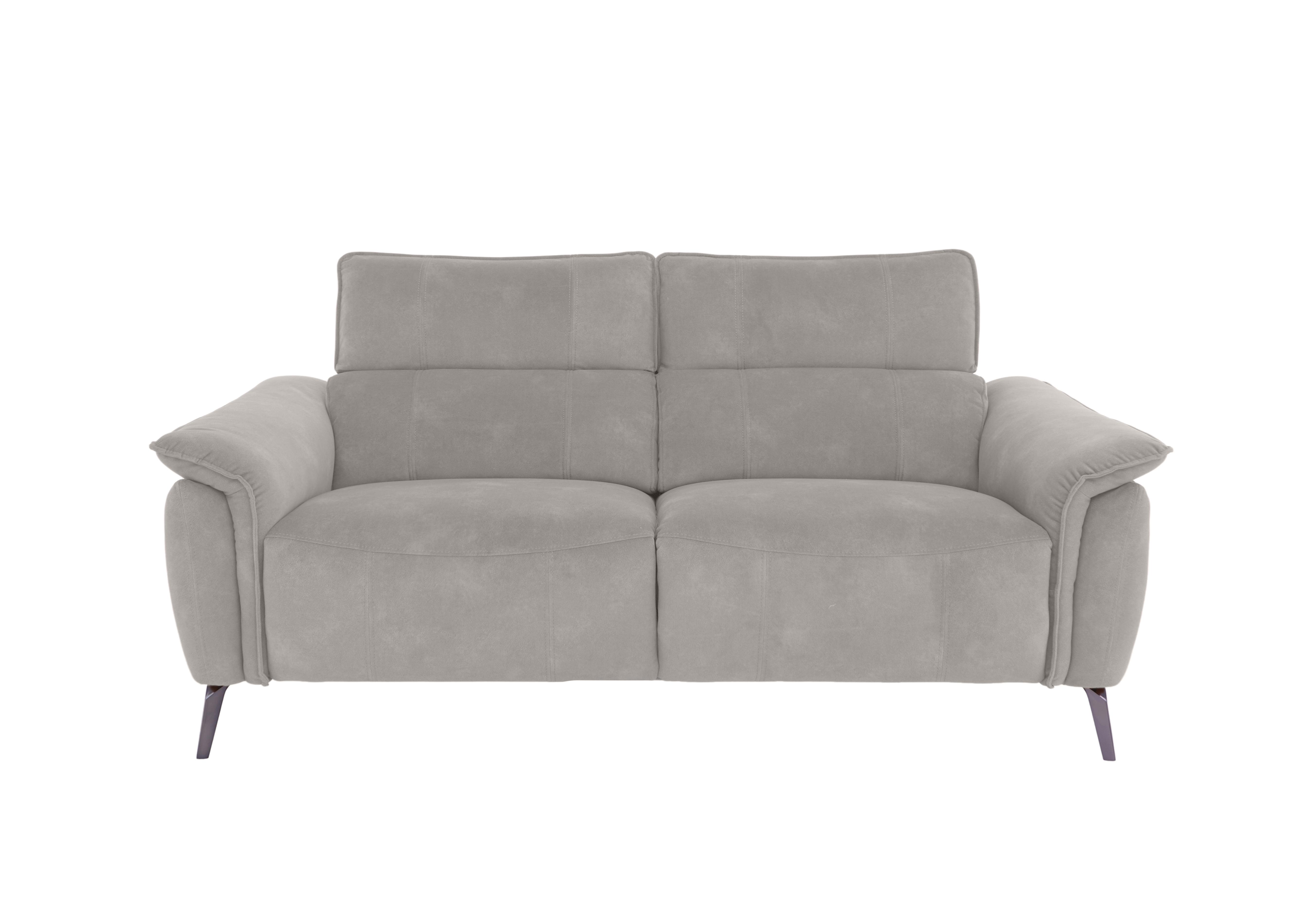 Jude Fabric 3 Seater Power Recliner Sofa with Power Headrests and Power Lumbar in Dexter Stone 43502 on Furniture Village