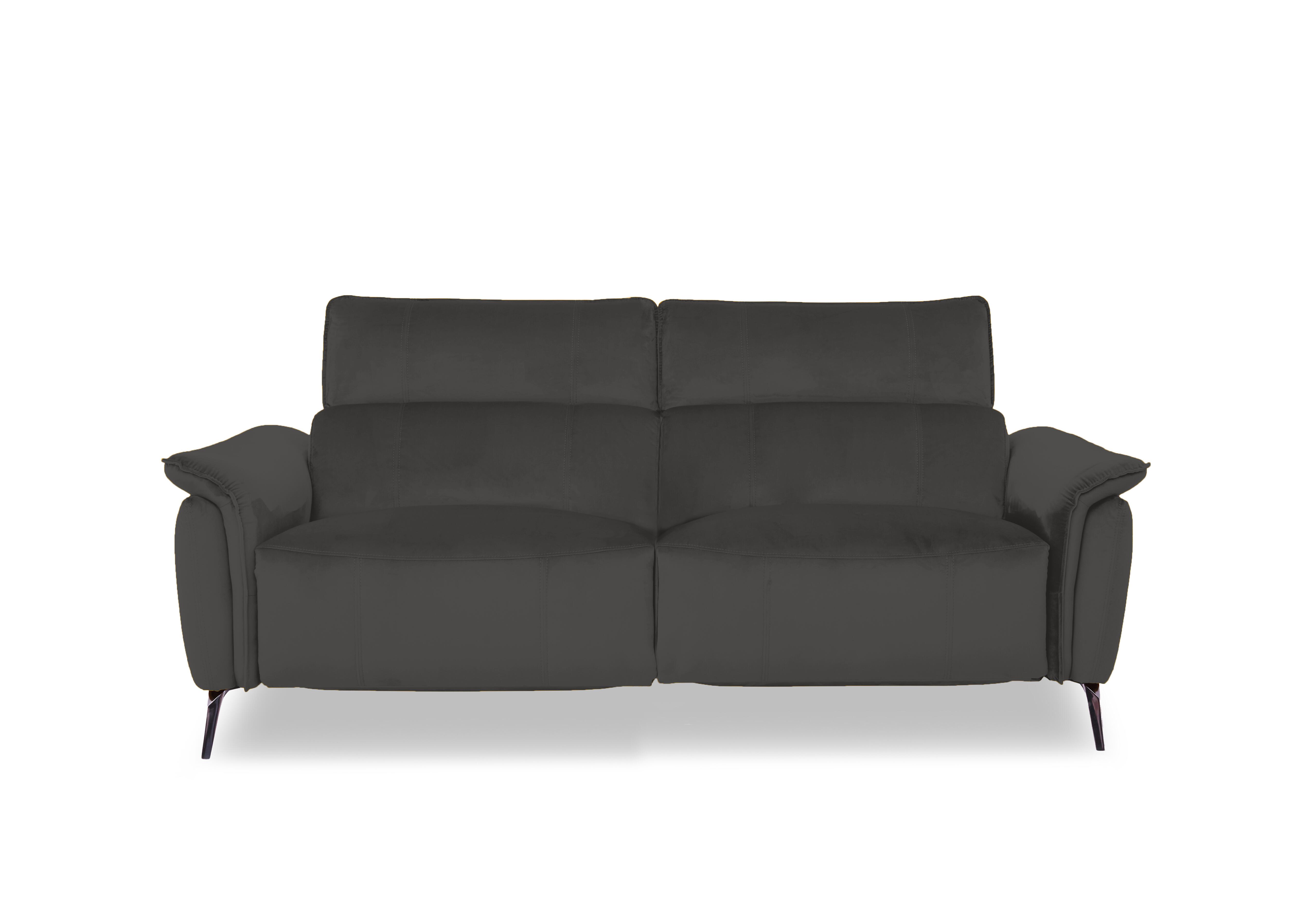 Jude Fabric 3 Seater Power Recliner Sofa with Power Headrests in Opulence Granite 51012 on Furniture Village