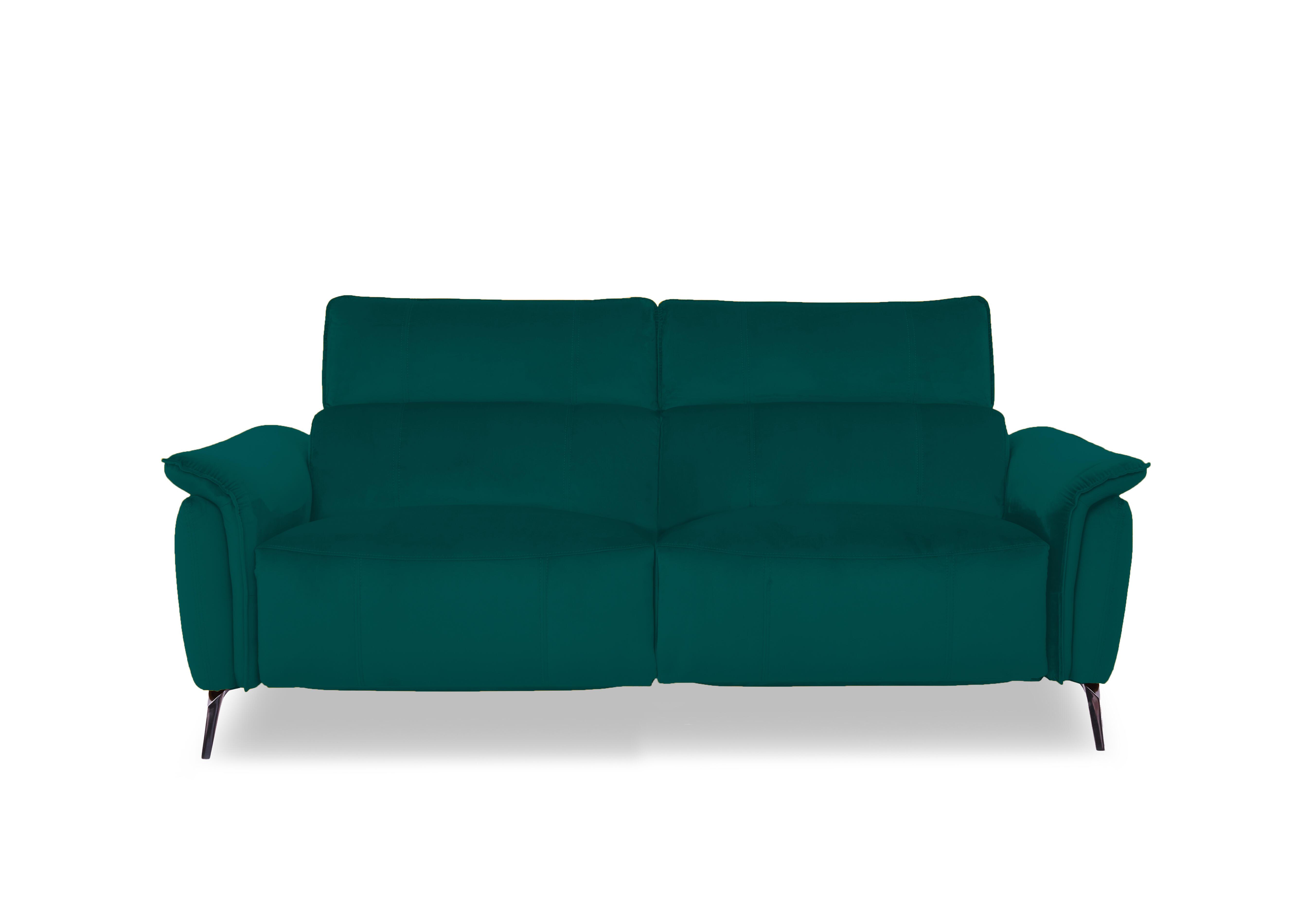 Jude Fabric 3 Seater Power Recliner Sofa with Power Headrests in Opulence Teal 51003 on Furniture Village