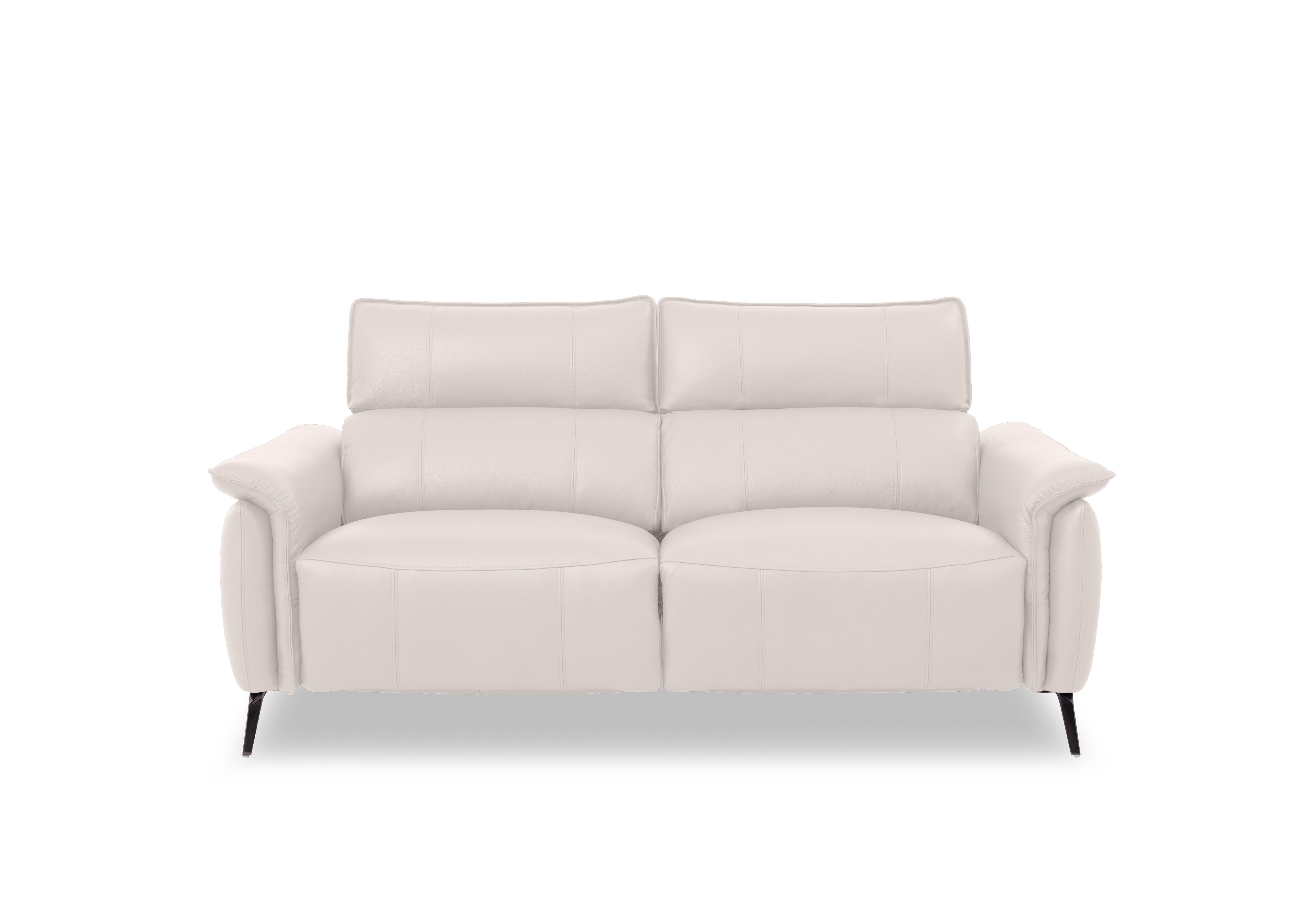 Jude Leather 3 Seater Power Recliner Sofa with Power Headrests in Oslo Cotton Cat-40/13 on Furniture Village