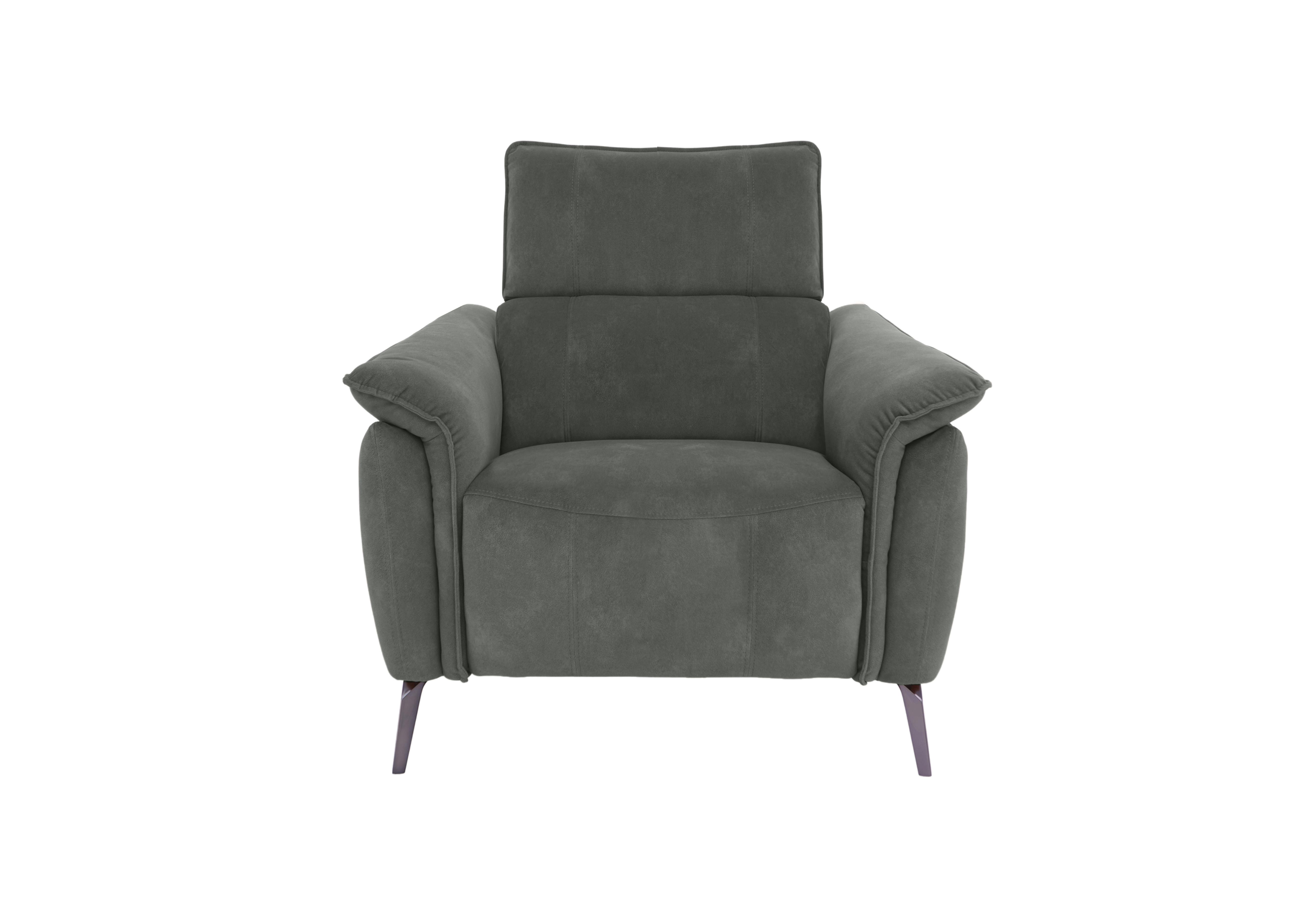 Jude Fabric Power Recliner Chair with Power Headrest and Power Lumbar in Dexter Moss 43515 on Furniture Village