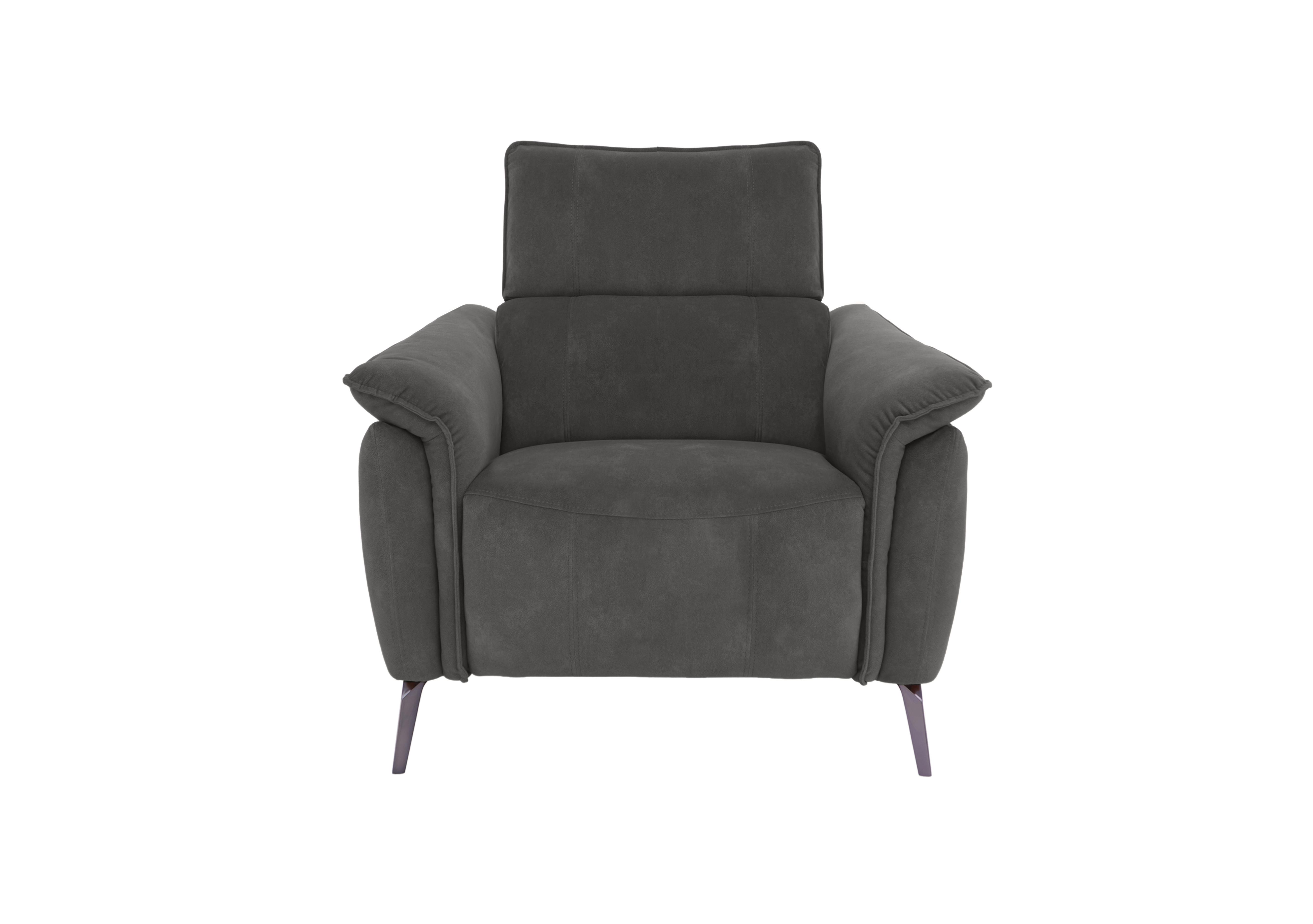 Jude Fabric Power Recliner Chair with Power Headrest and Power Lumbar in Dexter Shadow 43519 on Furniture Village