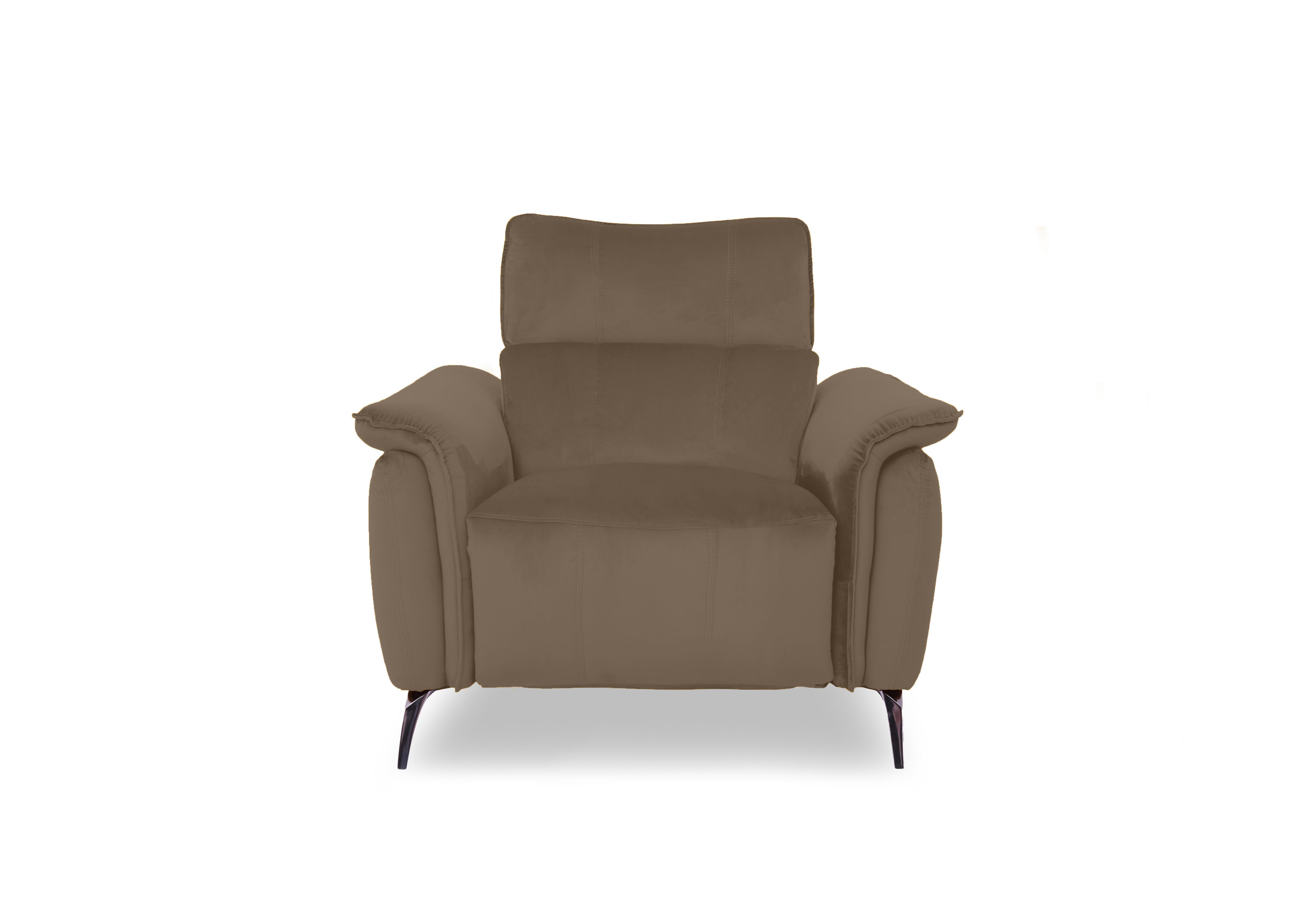 Jude Fabric Power Recliner Chair with Power Headrest and Power Lumbar in Opulence Cedar 51014 on Furniture Village