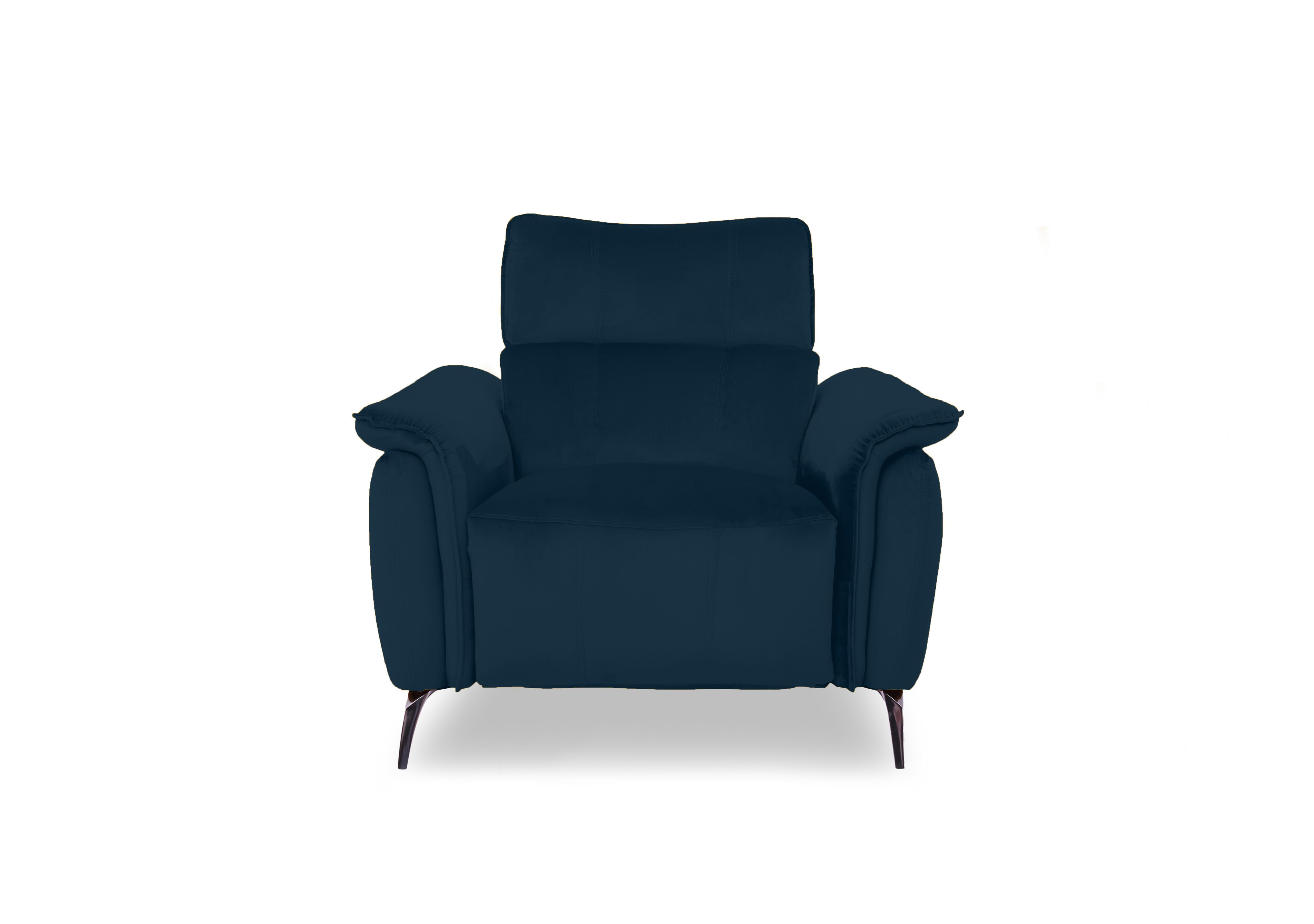 Jude Fabric Power Recliner Chair with Power Headrest and Power Lumbar in Opulence Royal 50495 on Furniture Village