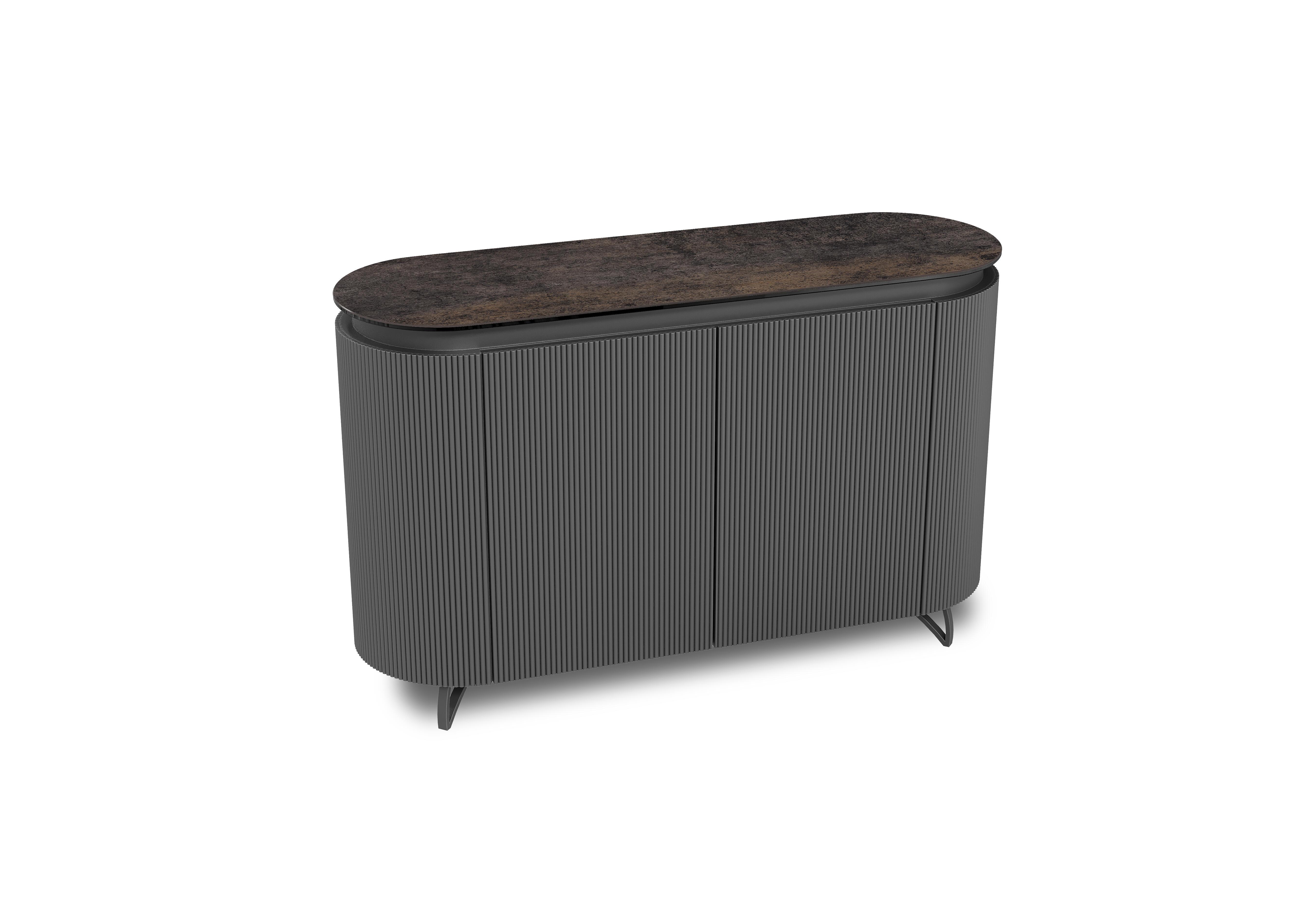Jose 2 Door Sideboard in Dark Steel on Furniture Village