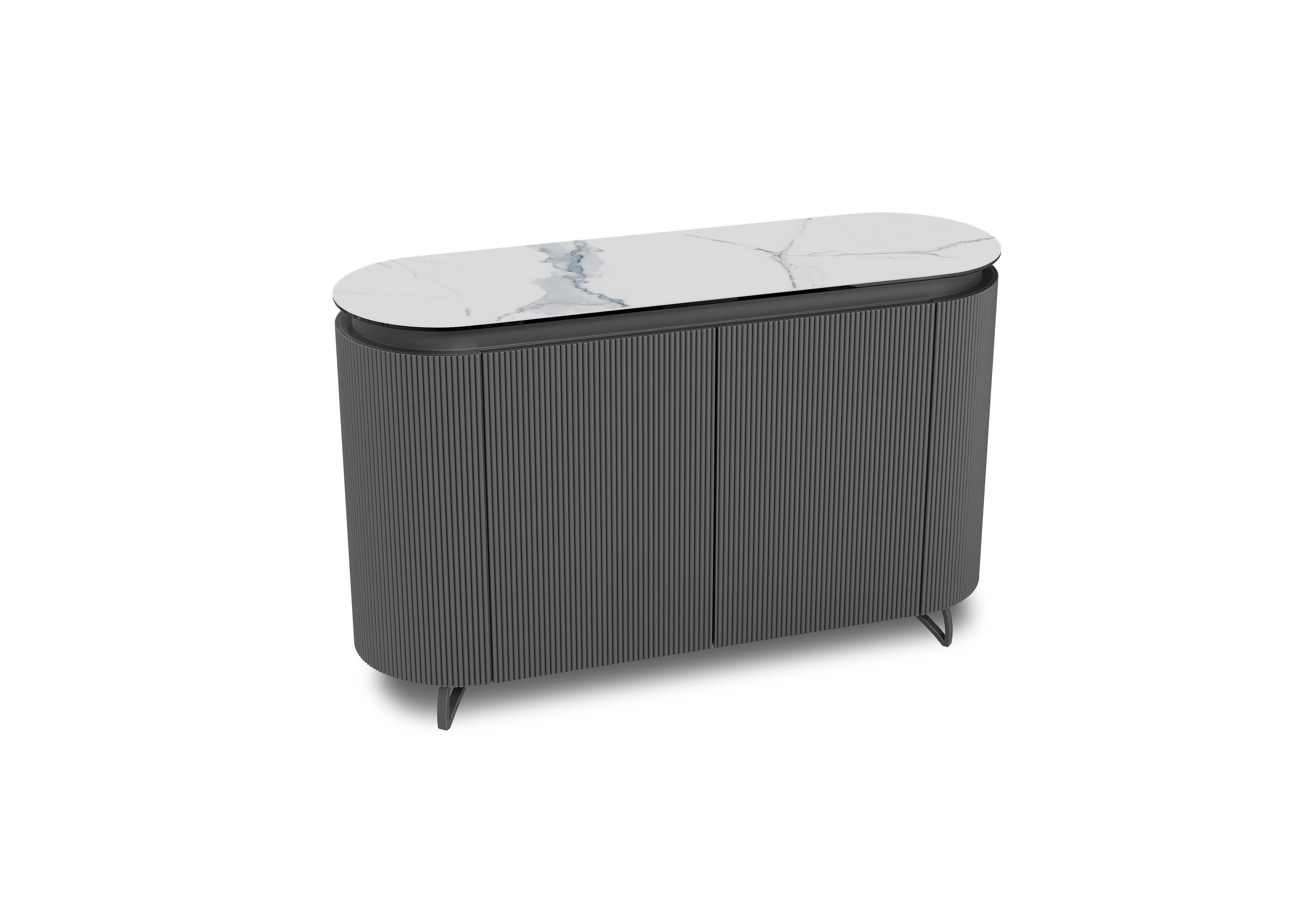 Jose 2 Door Sideboard in Matt Marble on Furniture Village