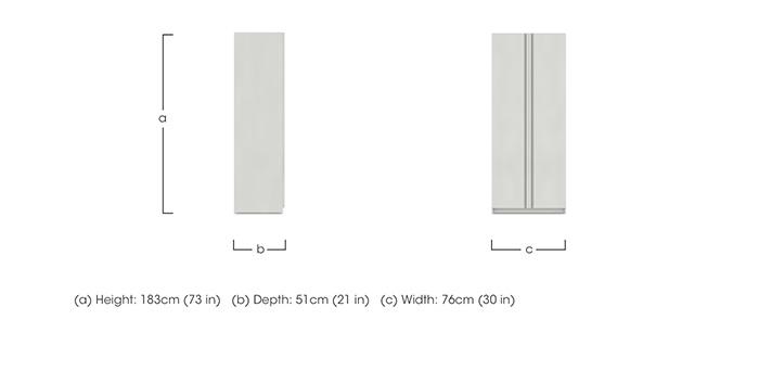 Kings Cross 2 Door Wardrobe in  on Furniture Village