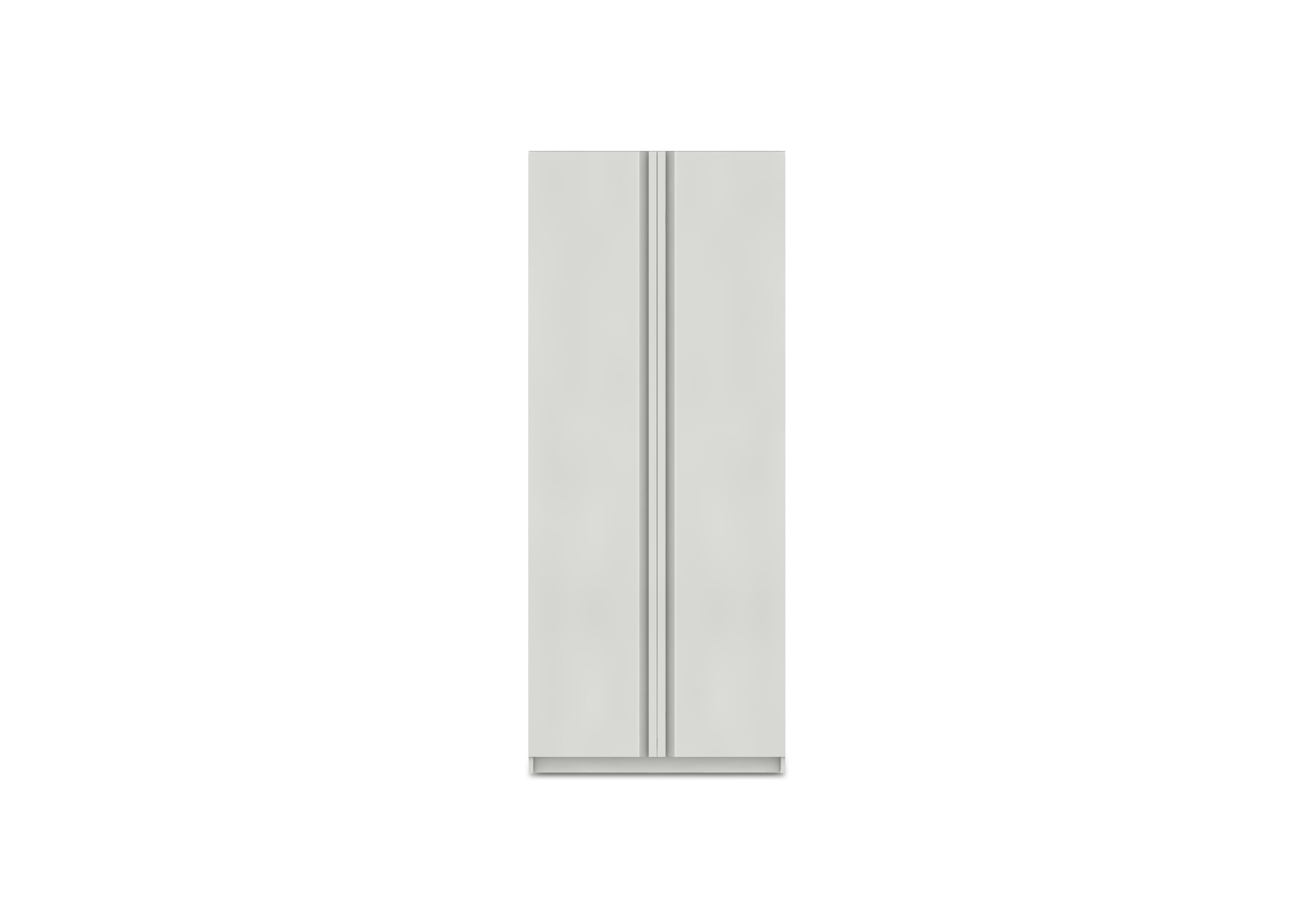 Kings Cross 2 Door Wardrobe in White Gloss on Furniture Village