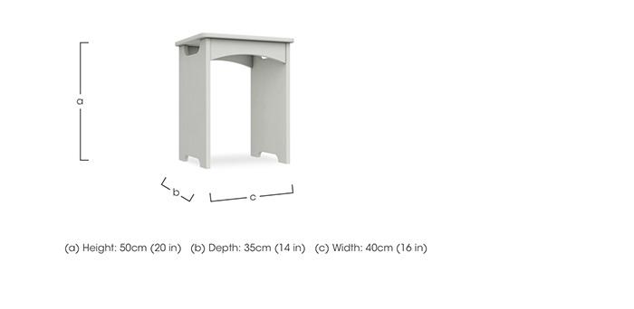 Kings Cross Dressing Table Stool in  on Furniture Village