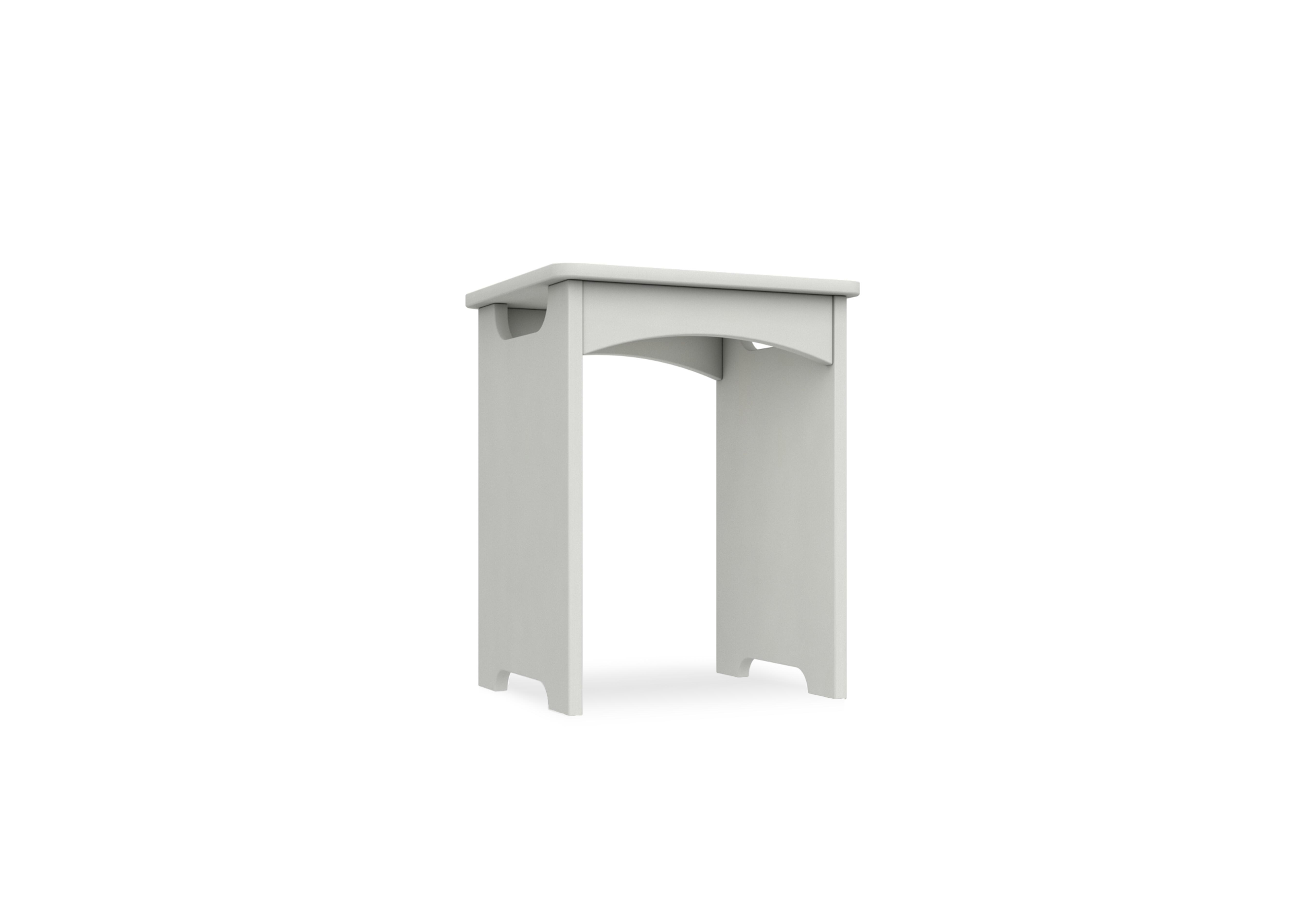 Kings Cross Dressing Table Stool in White Gloss on Furniture Village