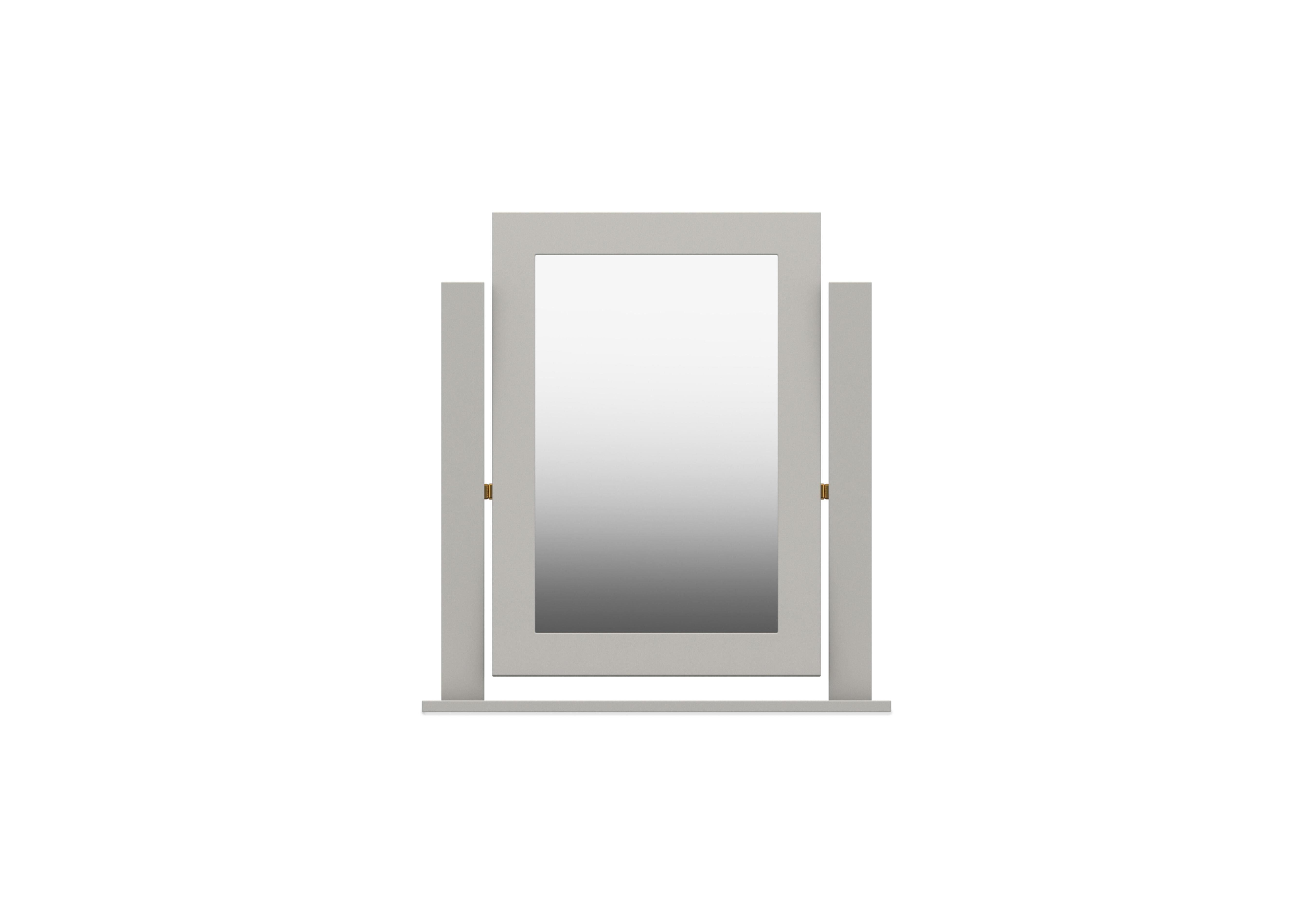Kings Cross Dressing Table Mirror in Light Grey Gloss on Furniture Village