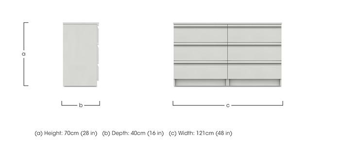 Kings Cross 6 Drawer Chest in  on Furniture Village