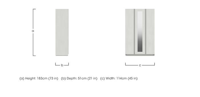 Kings Cross 3 Door Wardrobe with Mirror in  on Furniture Village