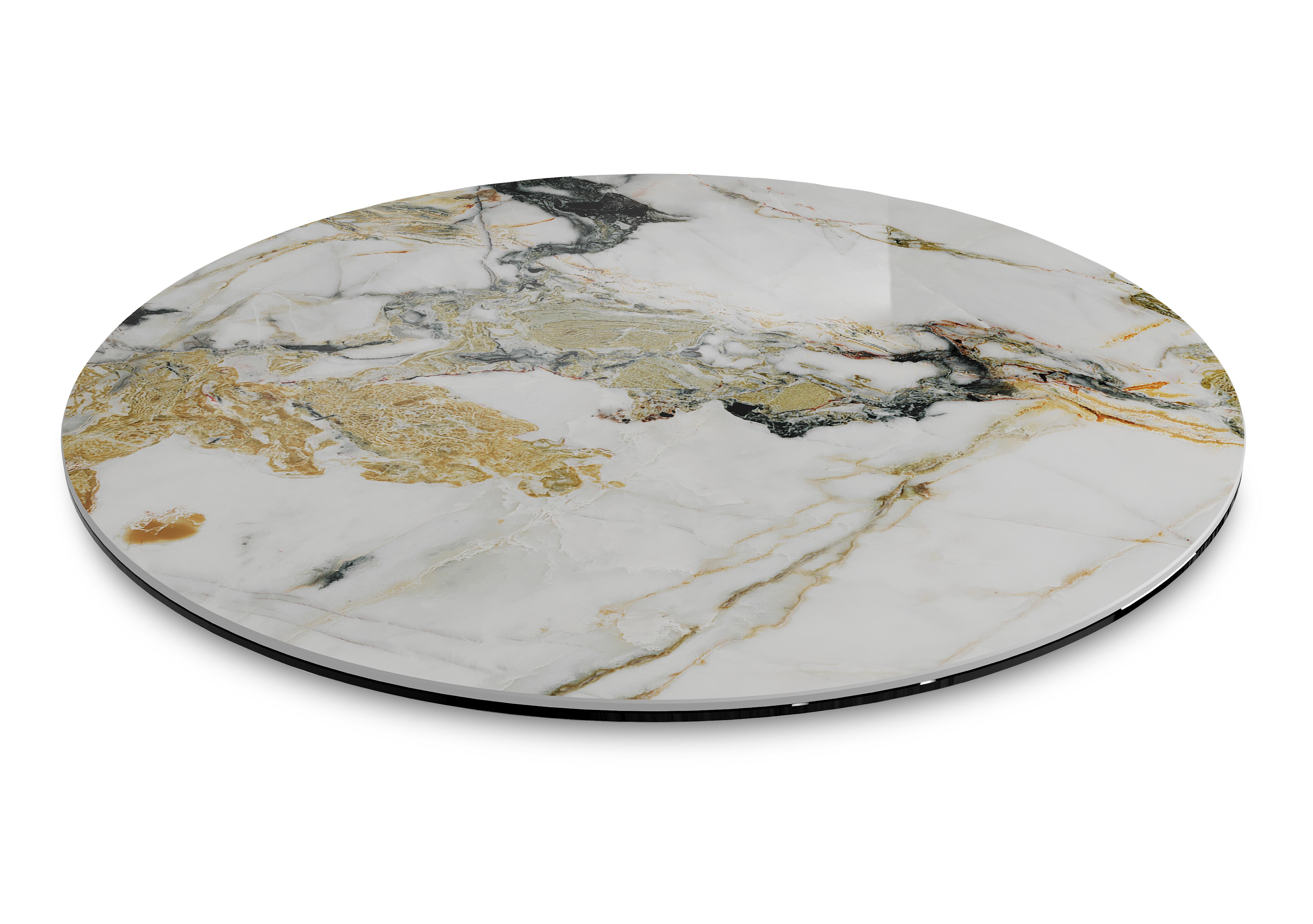 Felipe Large Lazy Susan in Doro Marble on Furniture Village