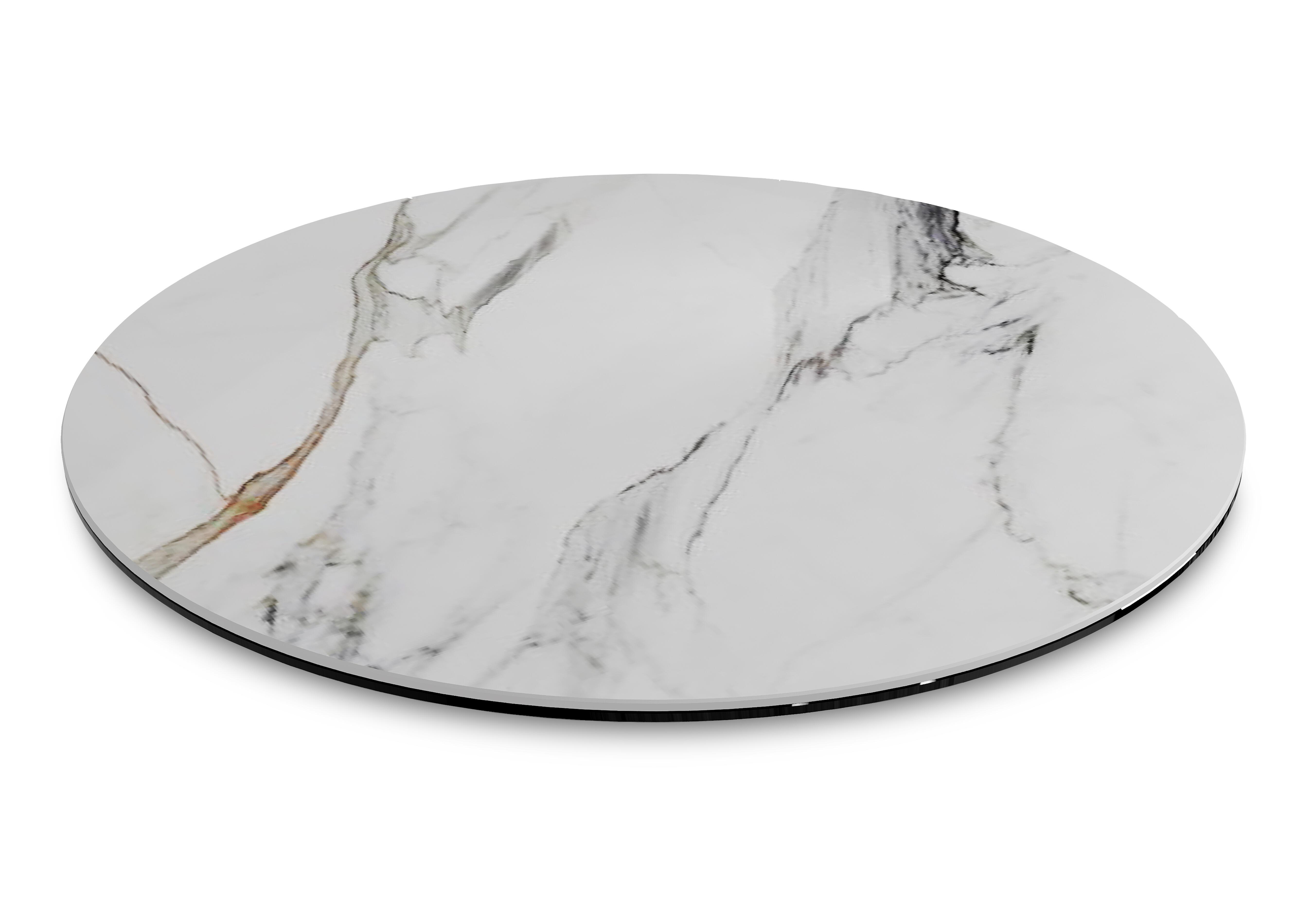 Felipe Large Lazy Susan in Fiorentino Marble on Furniture Village
