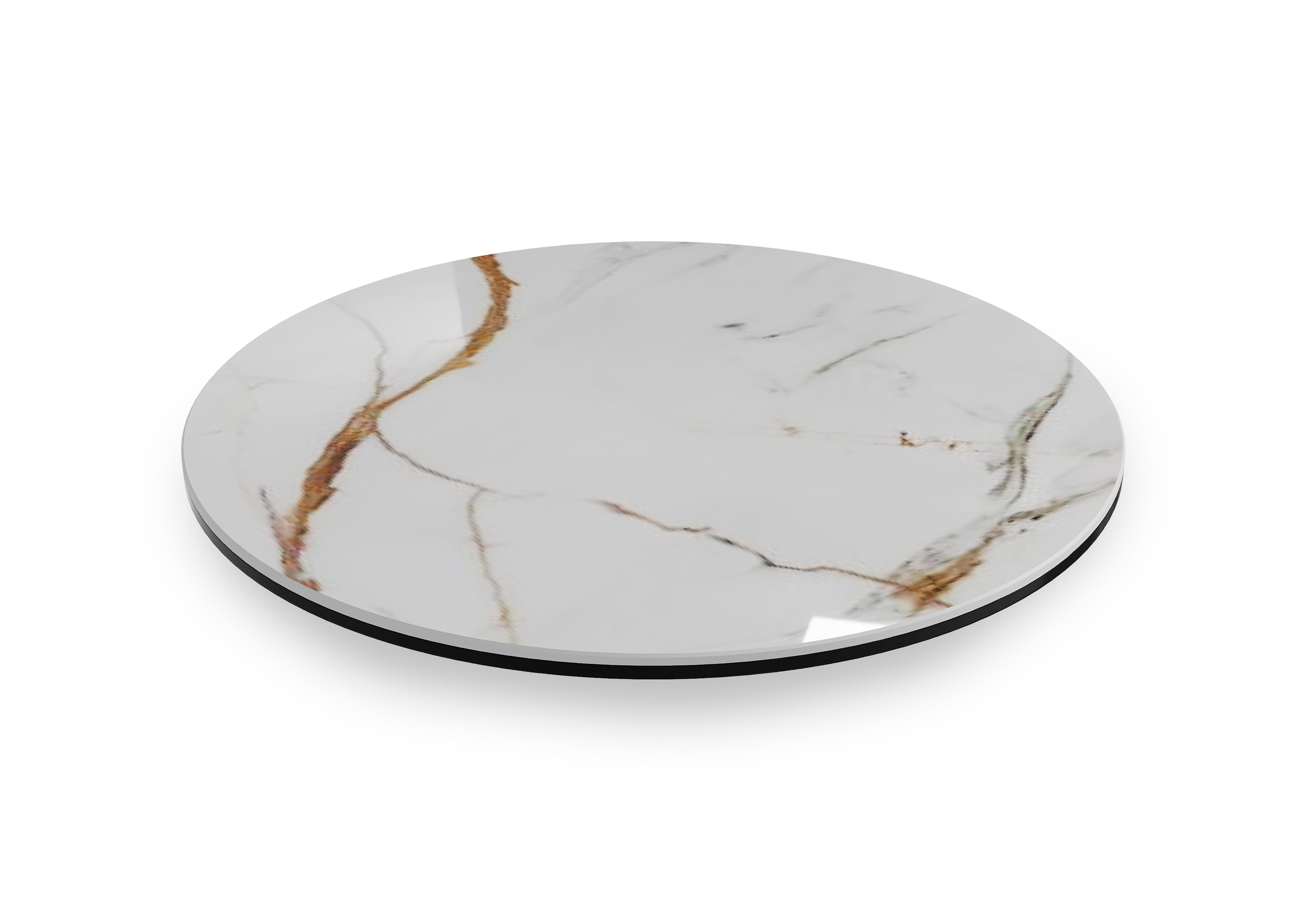 Felipe Small Lazy Susan in Fiorentino Marble on Furniture Village