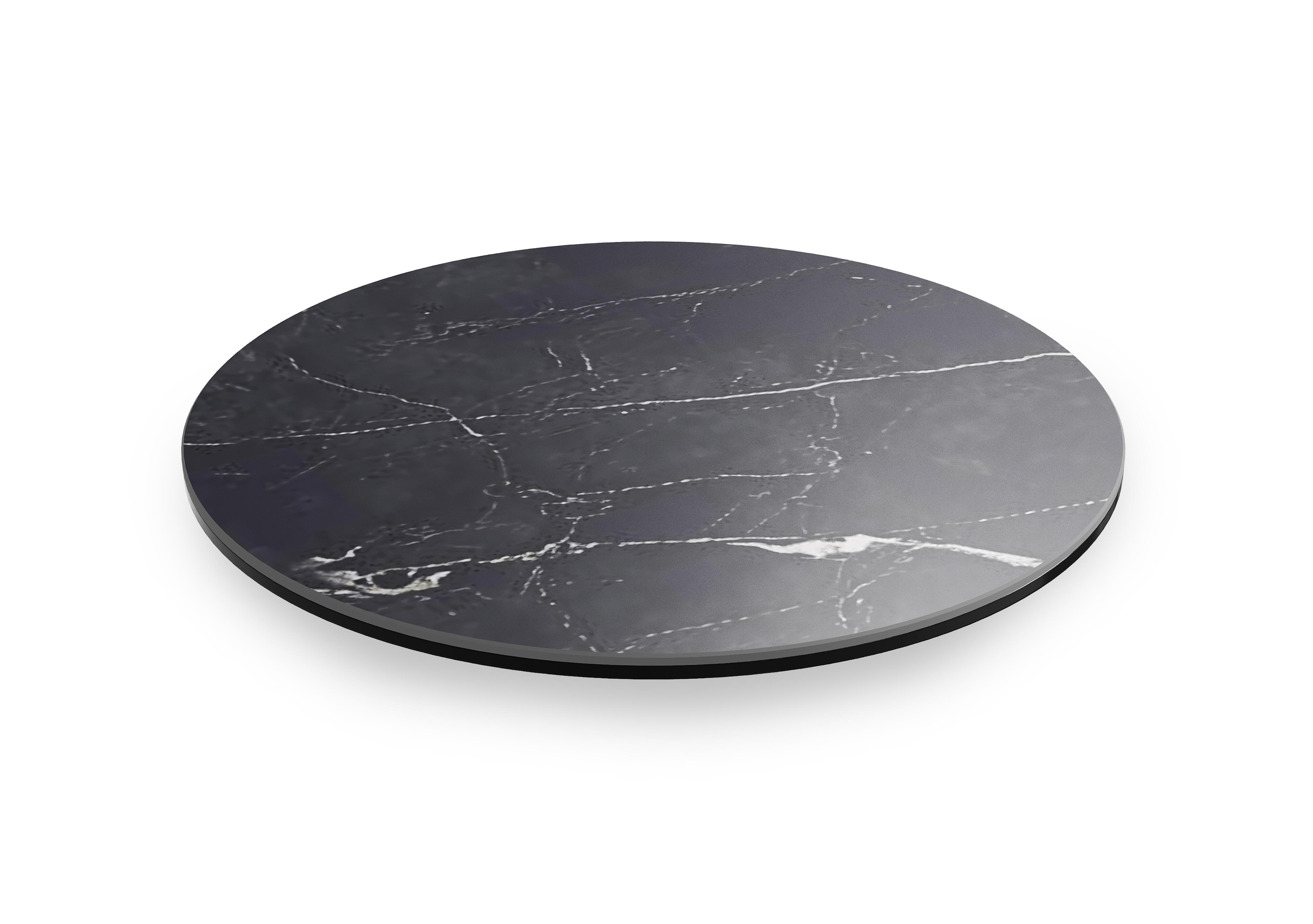 Felipe Small Lazy Susan in Marquina Marble on Furniture Village