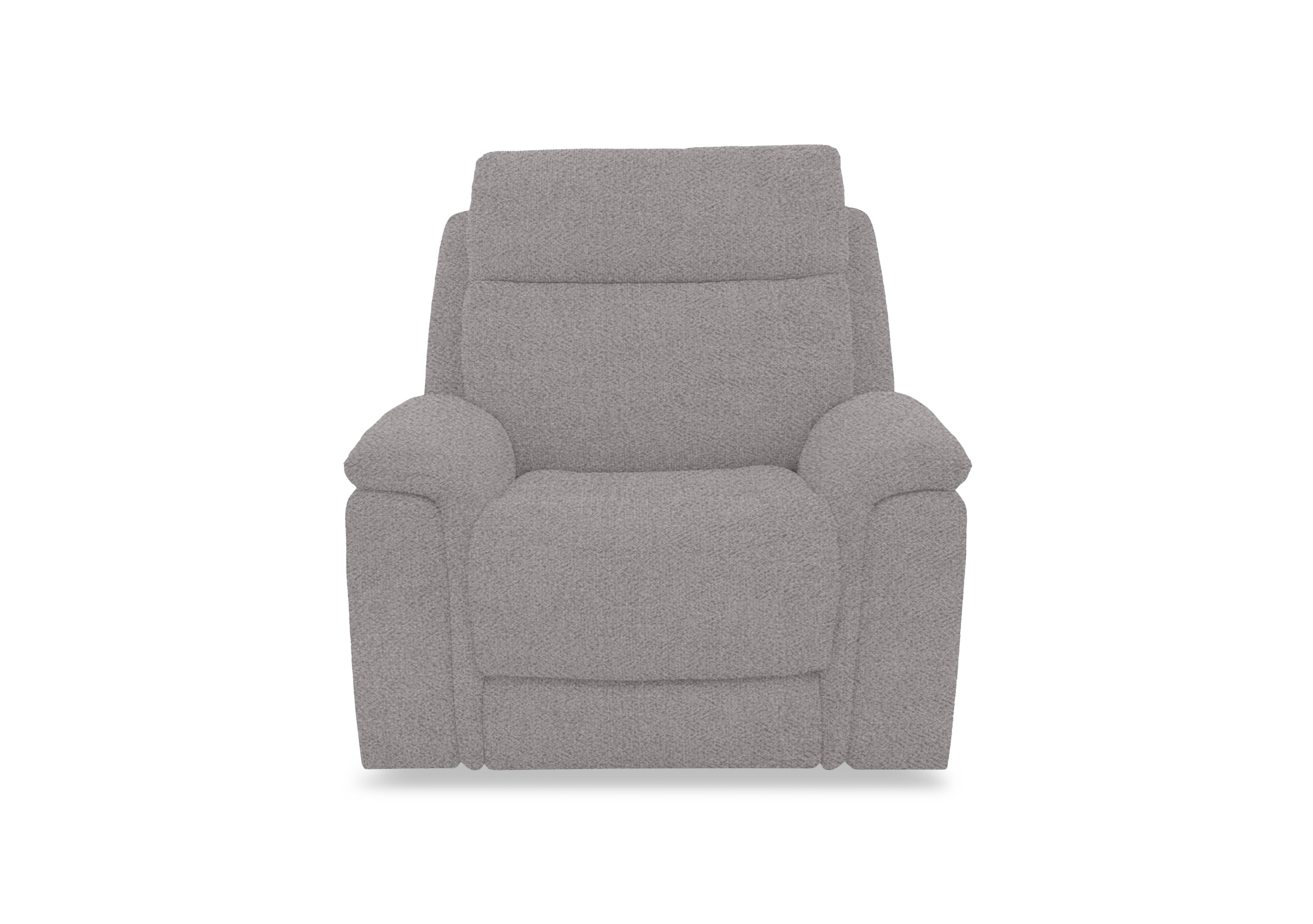 Chill Fabric Power Recliner Chair with Bluetooth in Fab-Meo-R27 Pewter on Furniture Village
