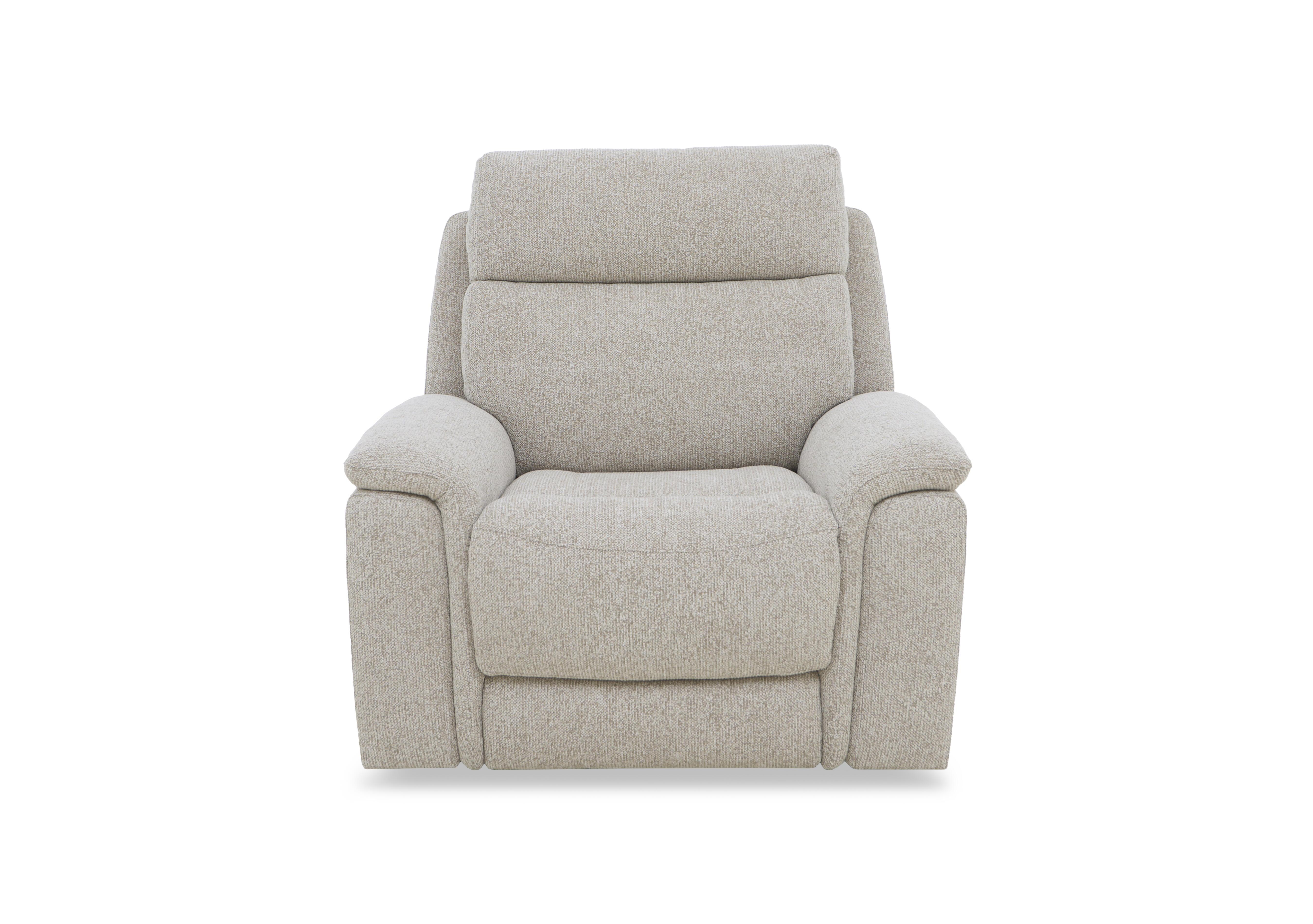 Chill Fabric Power Recliner Chair with Bluetooth in Fab-Mil-R120 Mink on Furniture Village