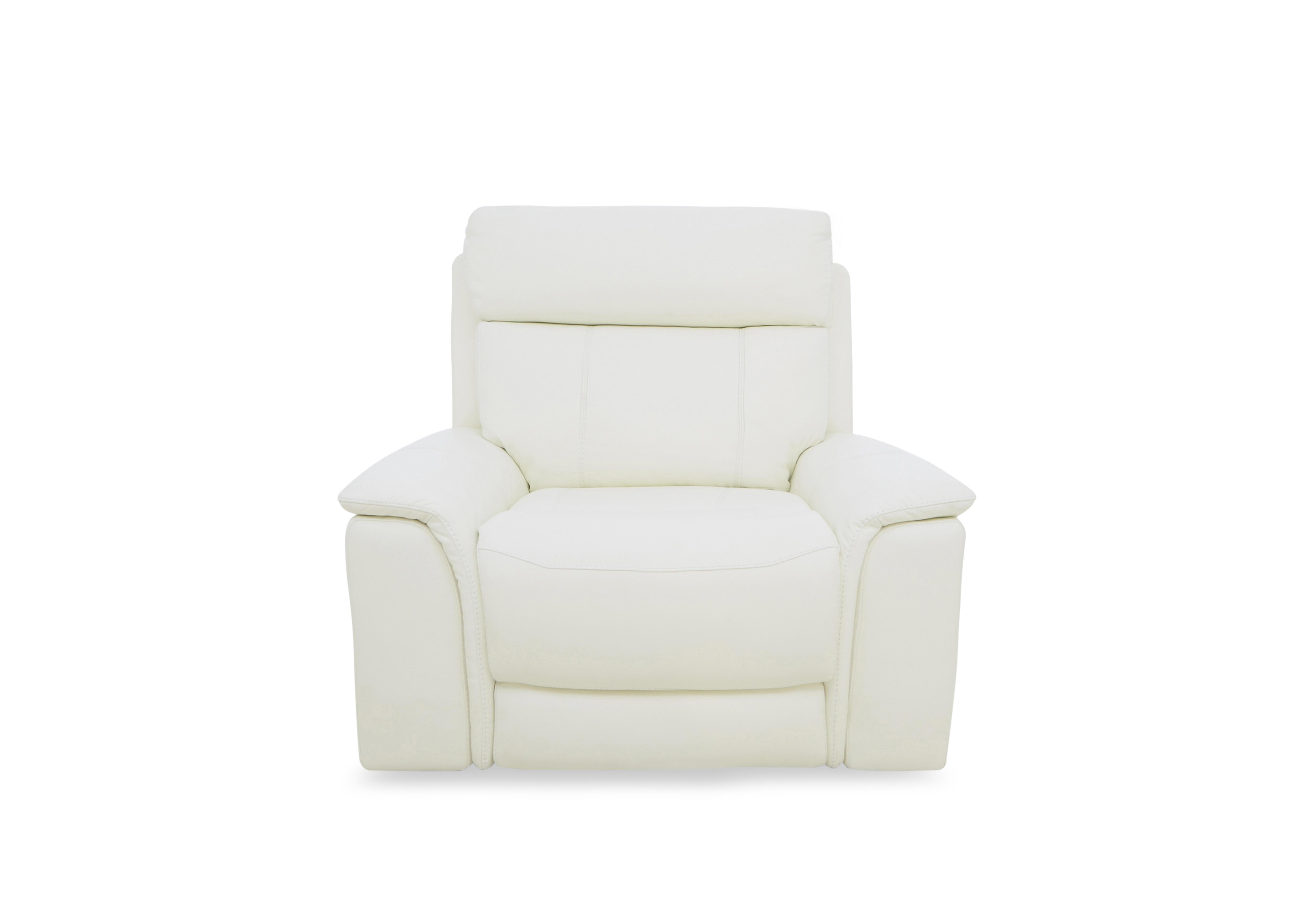 Chill Leather Power Recliner Chair with Bluetooth in Bv-744d Star White on Furniture Village