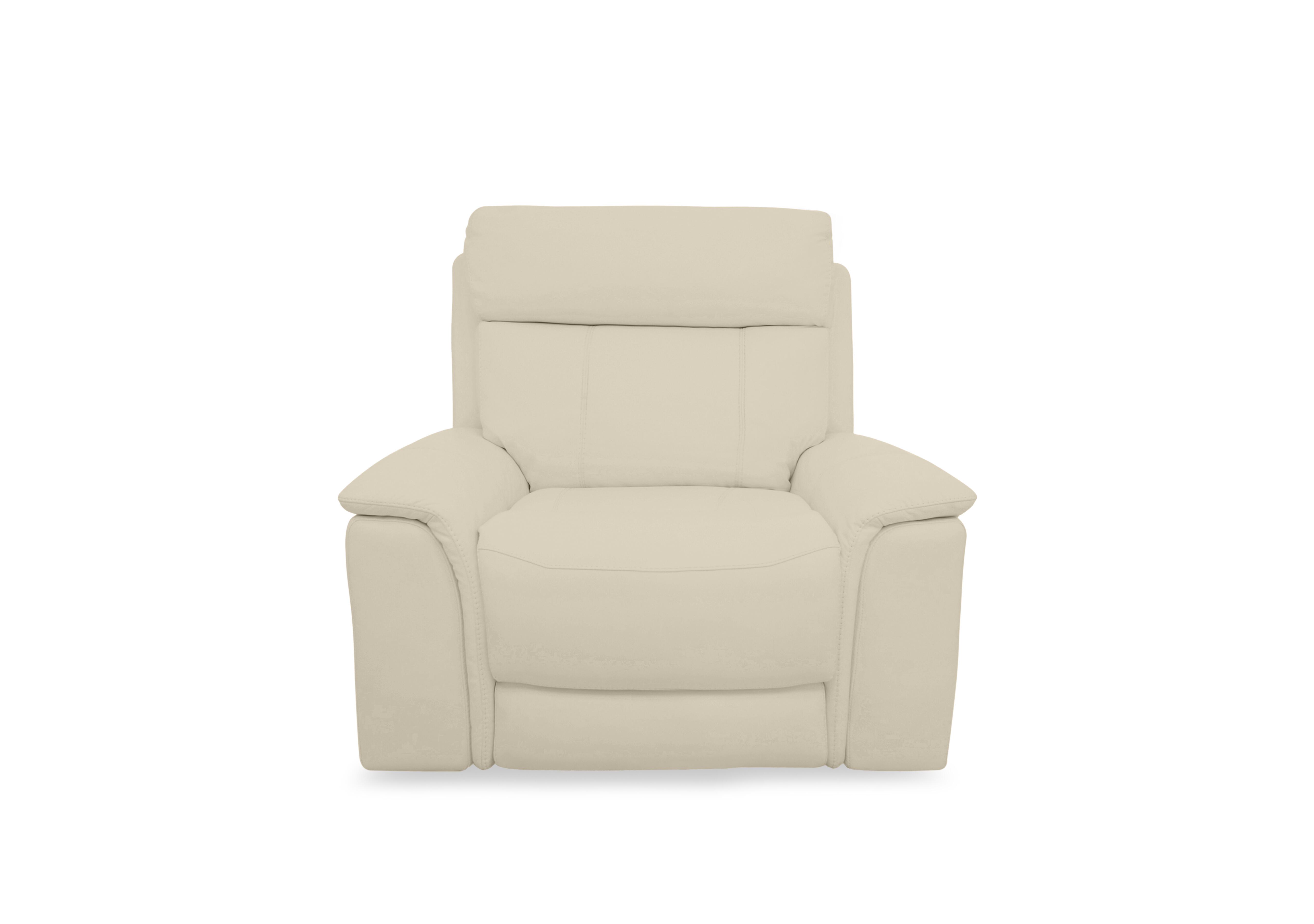 Chill Leather Power Recliner Chair with Bluetooth in Bv-862c Bisque on Furniture Village