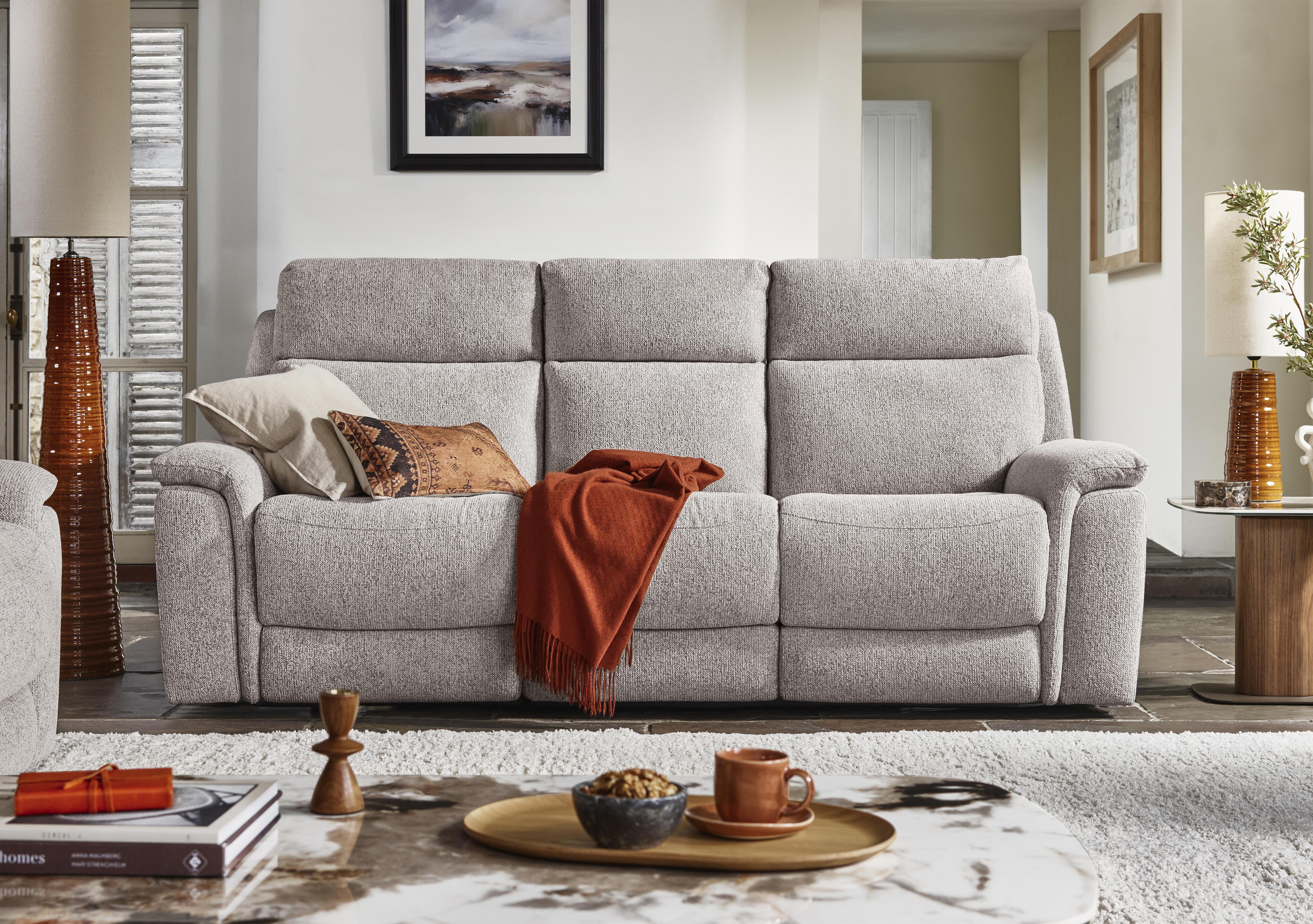 Chill Fabric 3 Seater Power Recliner Sofa with Bluetooth in  on Furniture Village