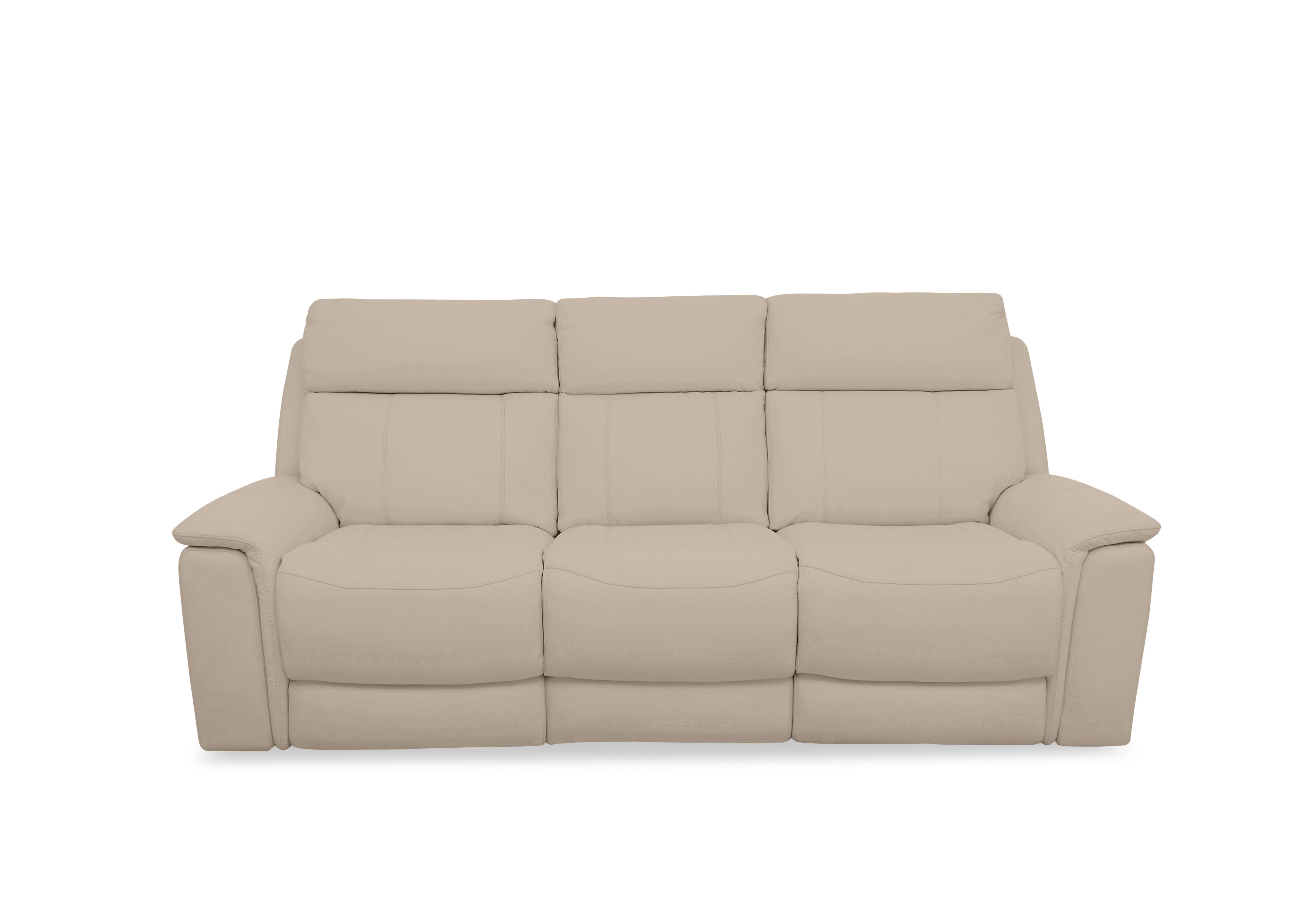 Chill Leather 3 Seater Power Recliner Sofa with Bluetooth in Bv-039c Pebble on Furniture Village