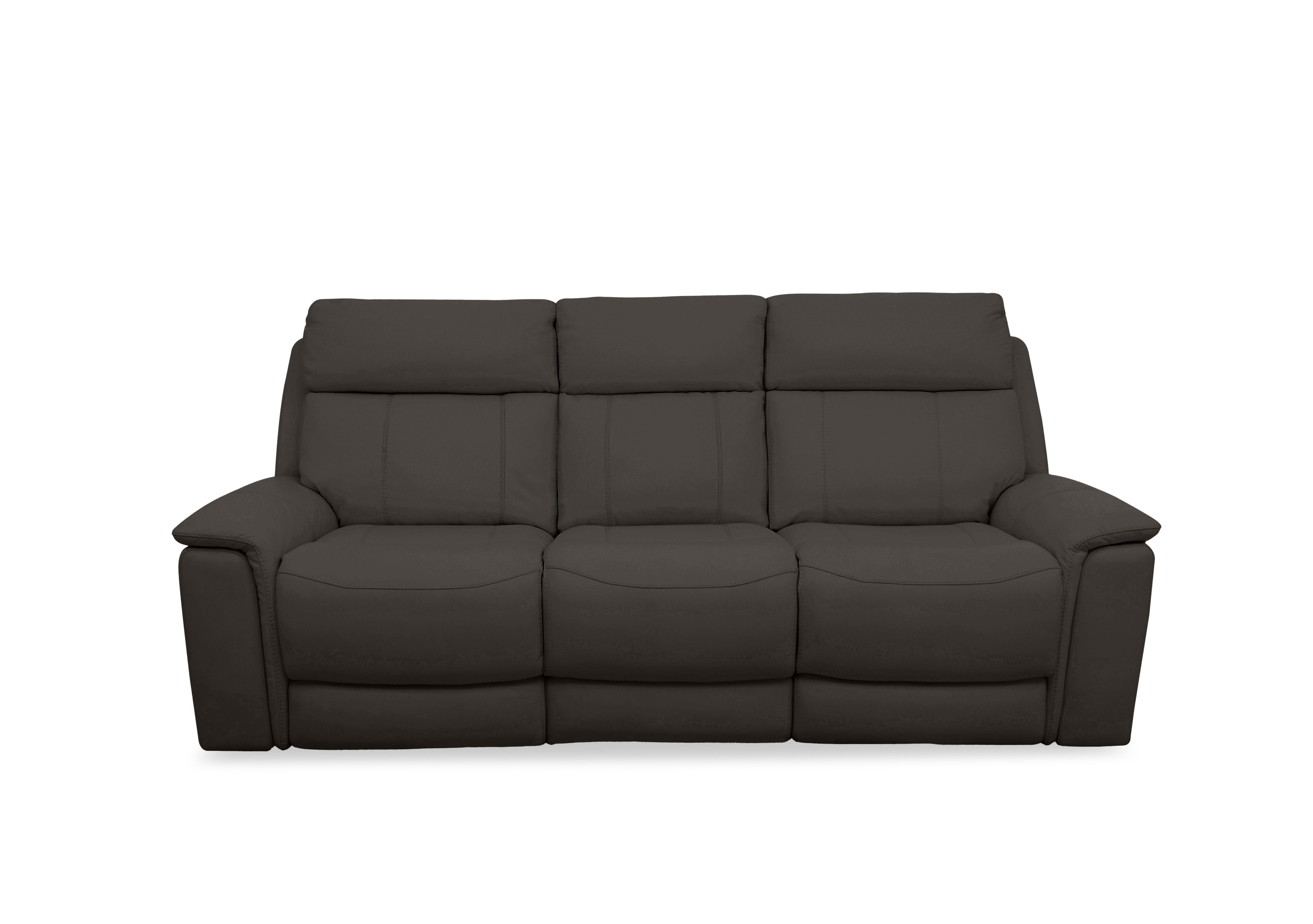 Chill Leather 3 Seater Power Recliner Sofa with Bluetooth in Bv-1748 Dark Chocolate on Furniture Village